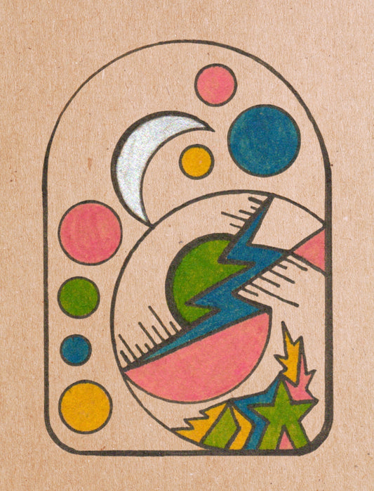 First Quarter Moon Drop: The Spiral of Becoming
