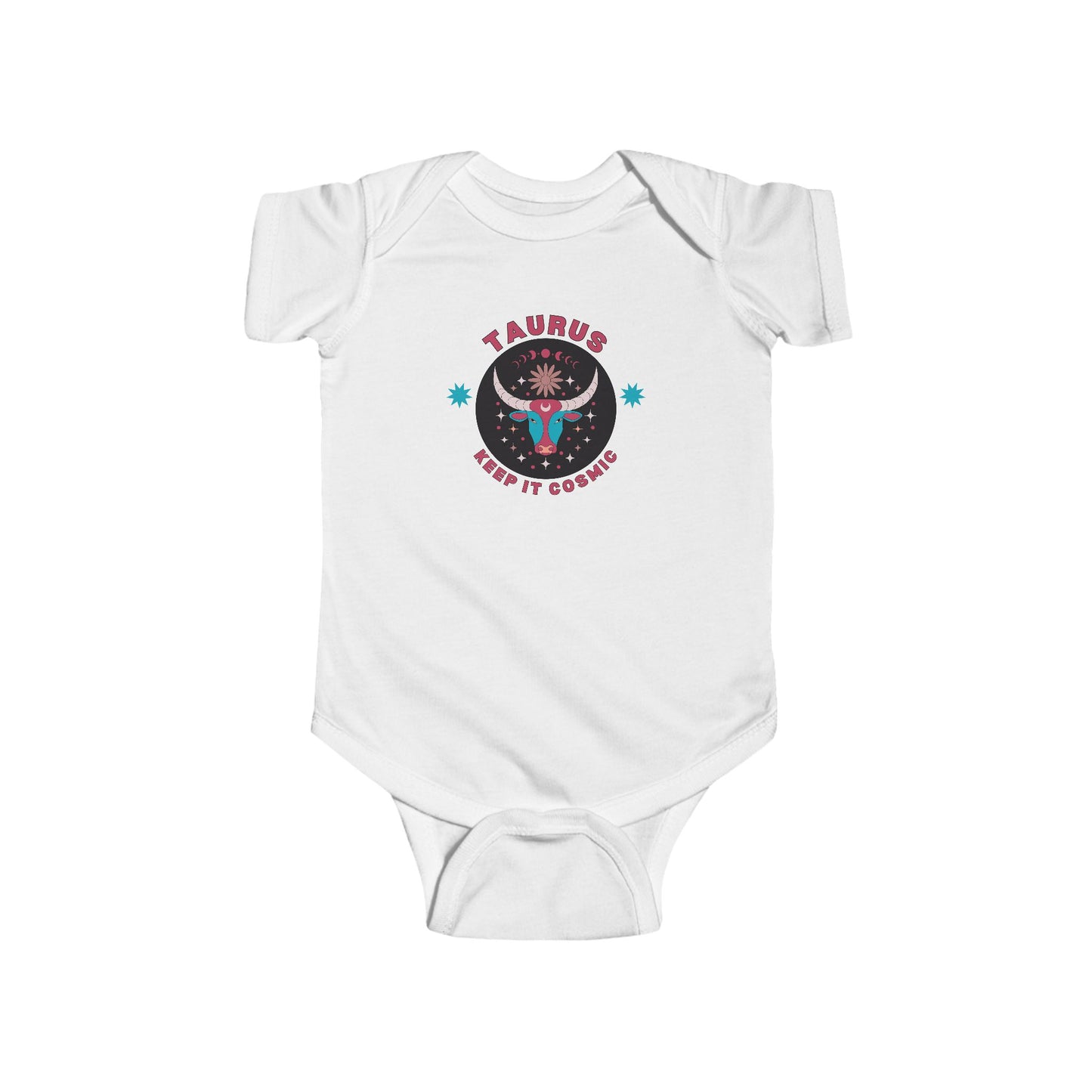 Taurus Baby Onesie | Keep it Cosmic Zodiac Cotton Bodysuit for Babies 0-24M