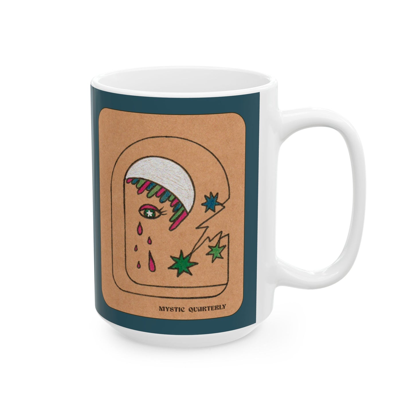 Dark Moon Mode “Can’t talk. I’m processing.” | Cosmic Art Ceramic Mug (11oz / 15oz)