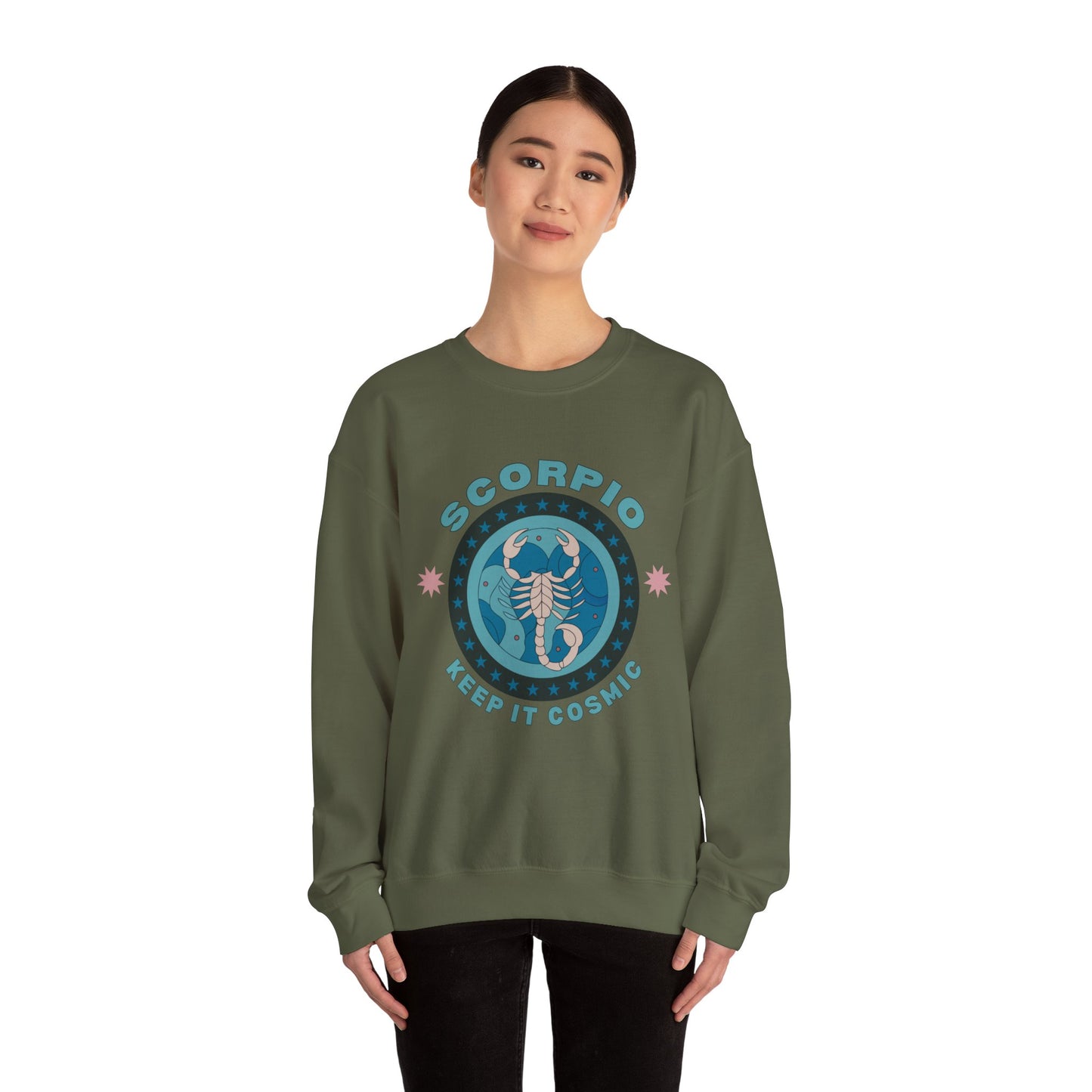 Keep It Cosmic - Retro Star Sign Astro Sweatshirt | Scorpio