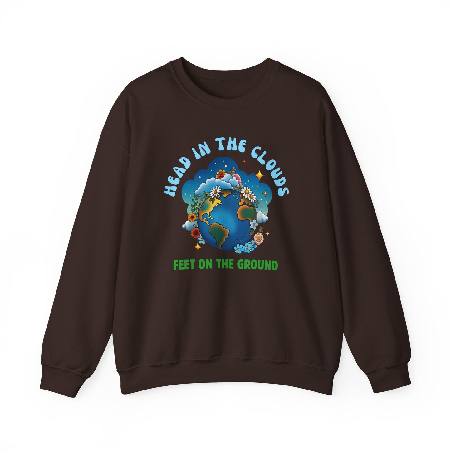 Grounded Dreamer | Earthy Edition β Eco Retro Sweatshirt in Deep Tones