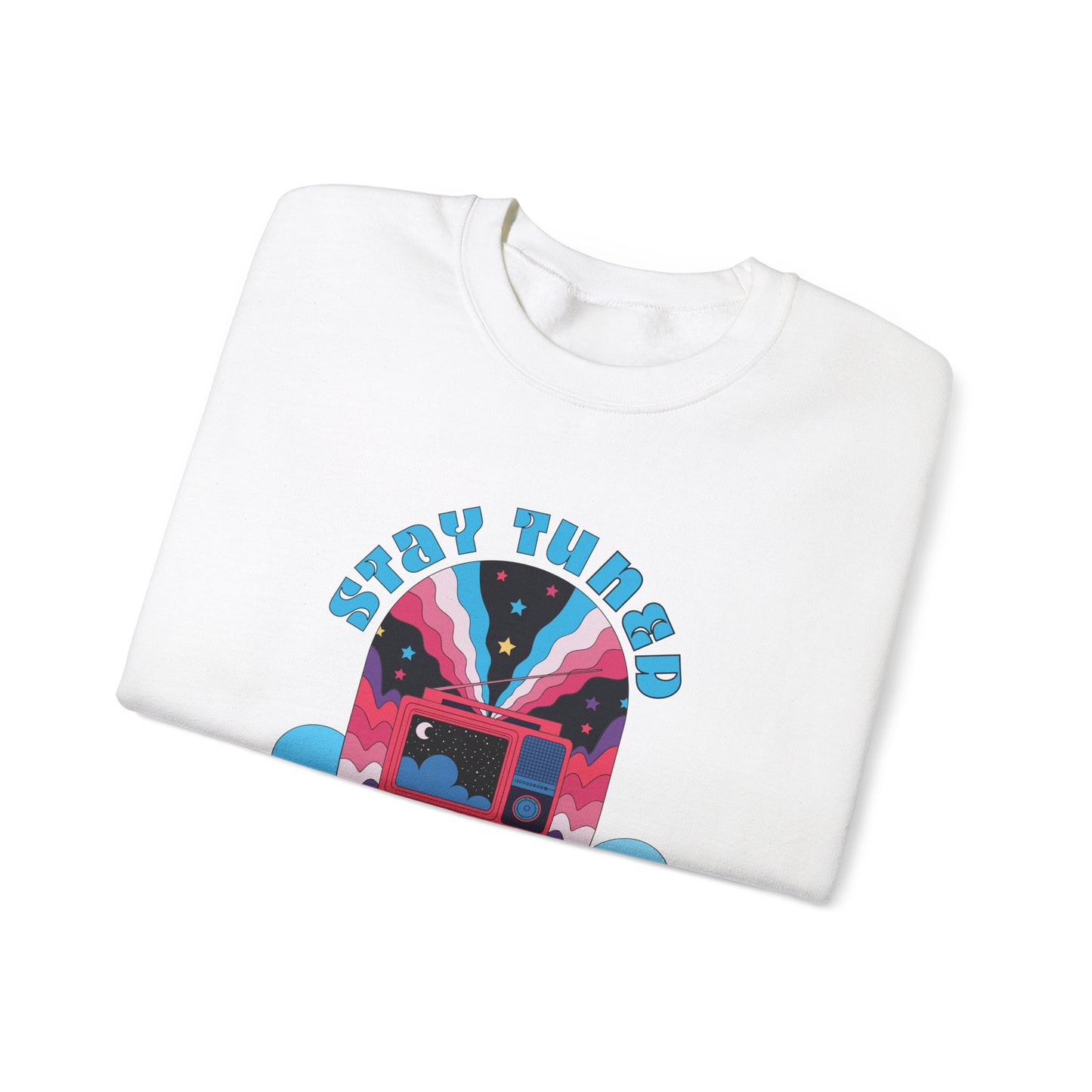 Stay Tuned Cosmic Retro Sweatshirt - Dreamglow Celestial Crewneck