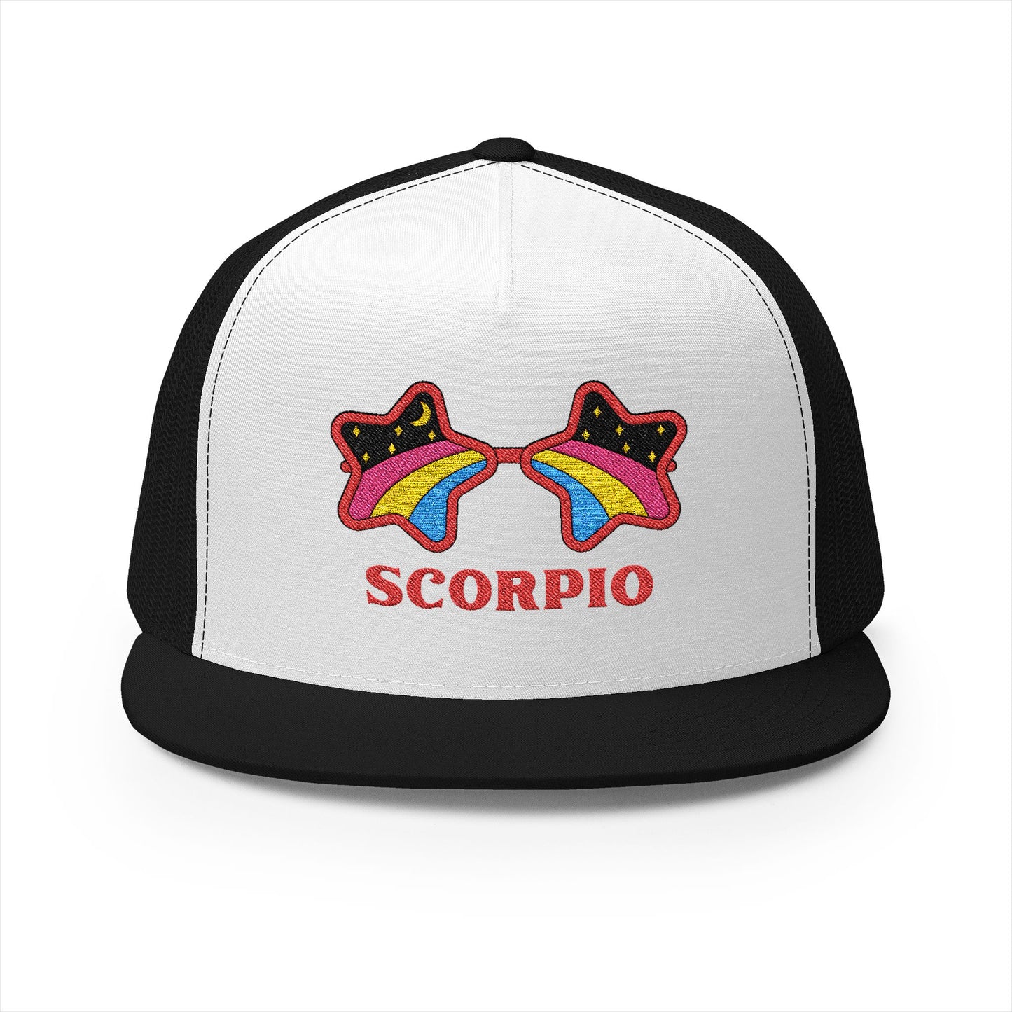 Retro Zodiac Sign Trucker Hat — Scorpio