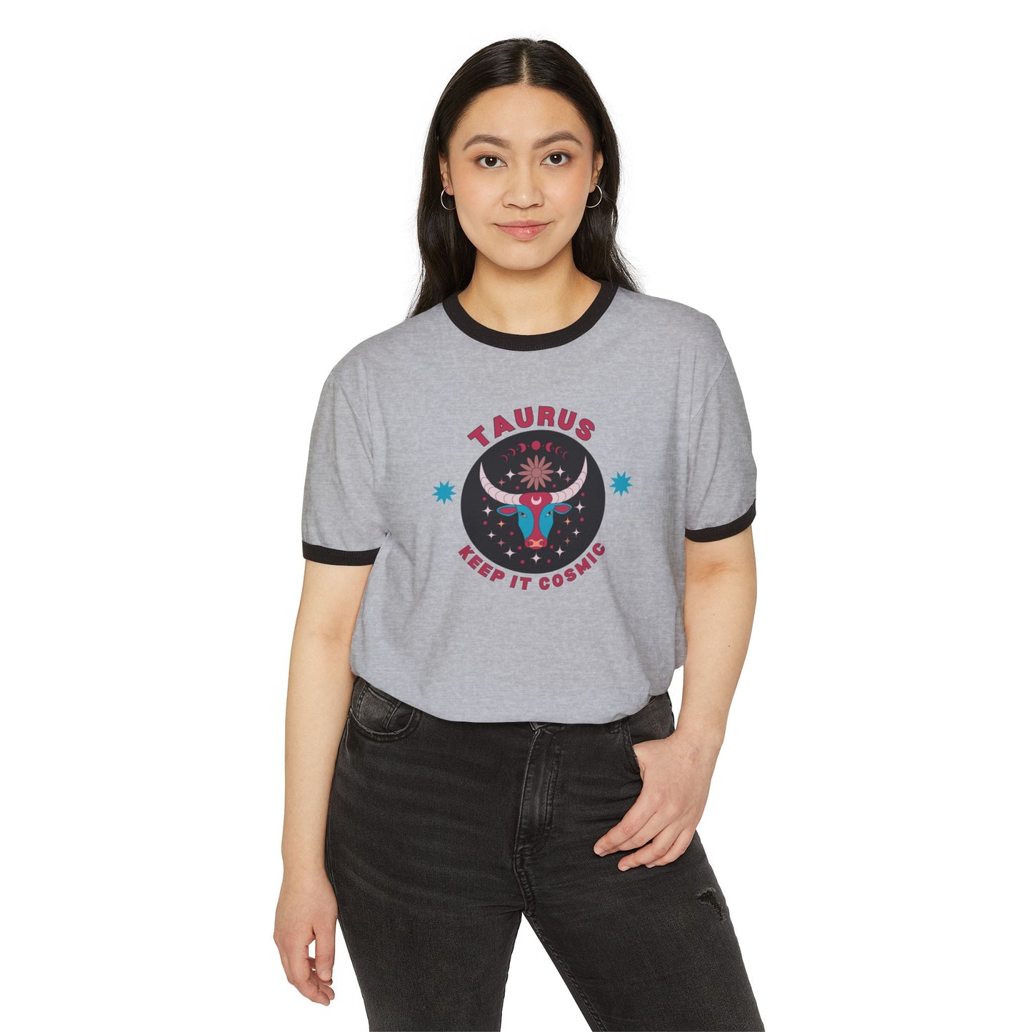 Keep it Cosmic Astrology Retro Ringer Tee — Taurus Zodiac T-Shirt