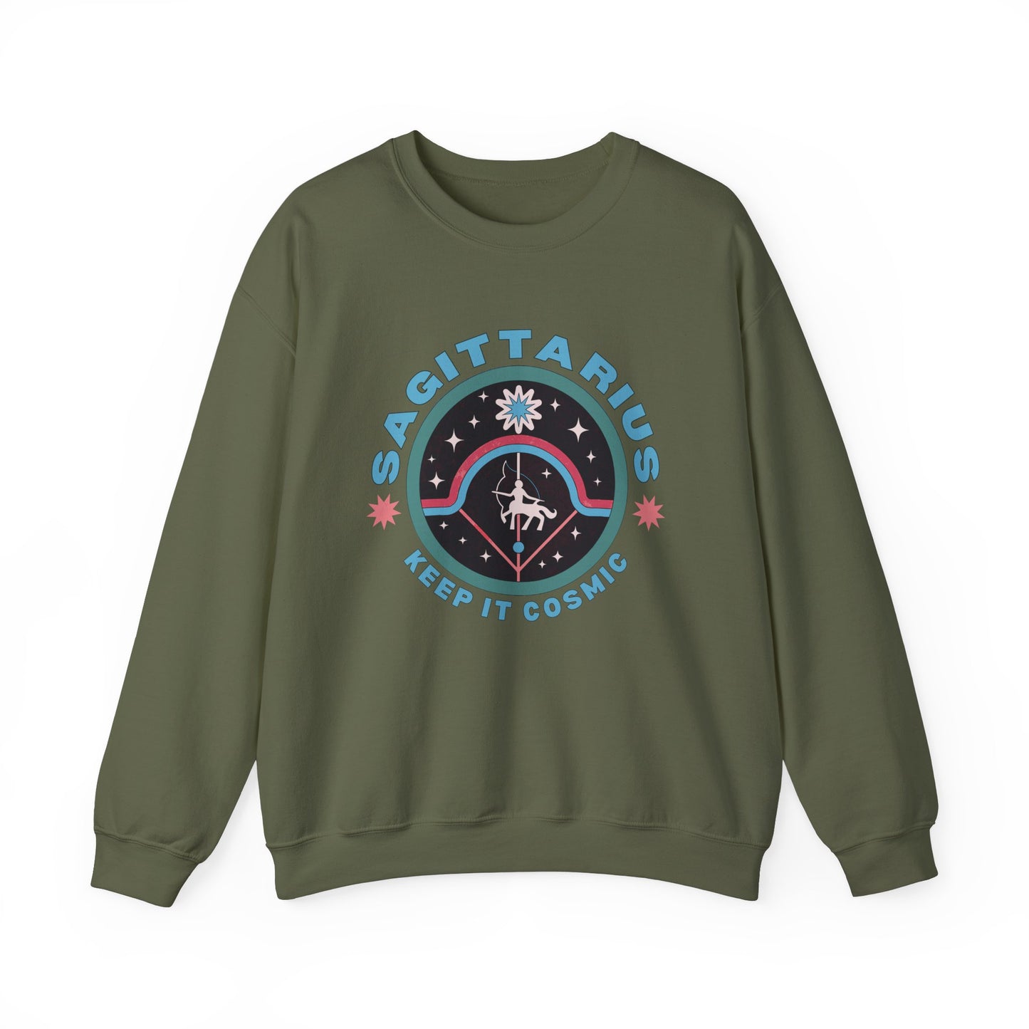 Keep It Cosmic - Retro Star Sign Astro Sweatshirt | Sagittarius
