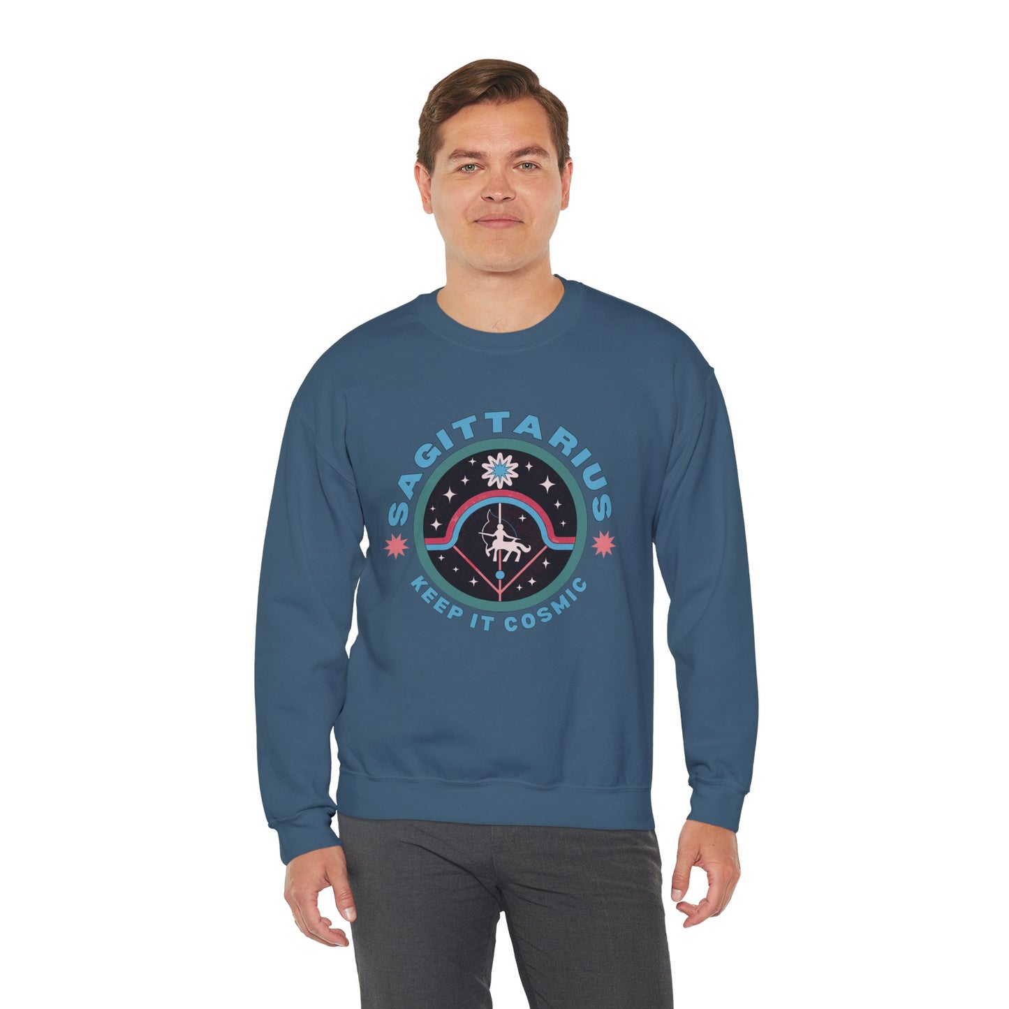 Keep It Cosmic - Retro Star Sign Astro Sweatshirt | Sagittarius
