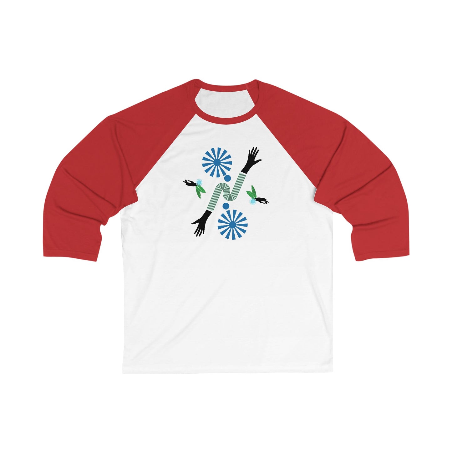 Sky Hands | Surreal Bauhaus Unisex Baseball Tee