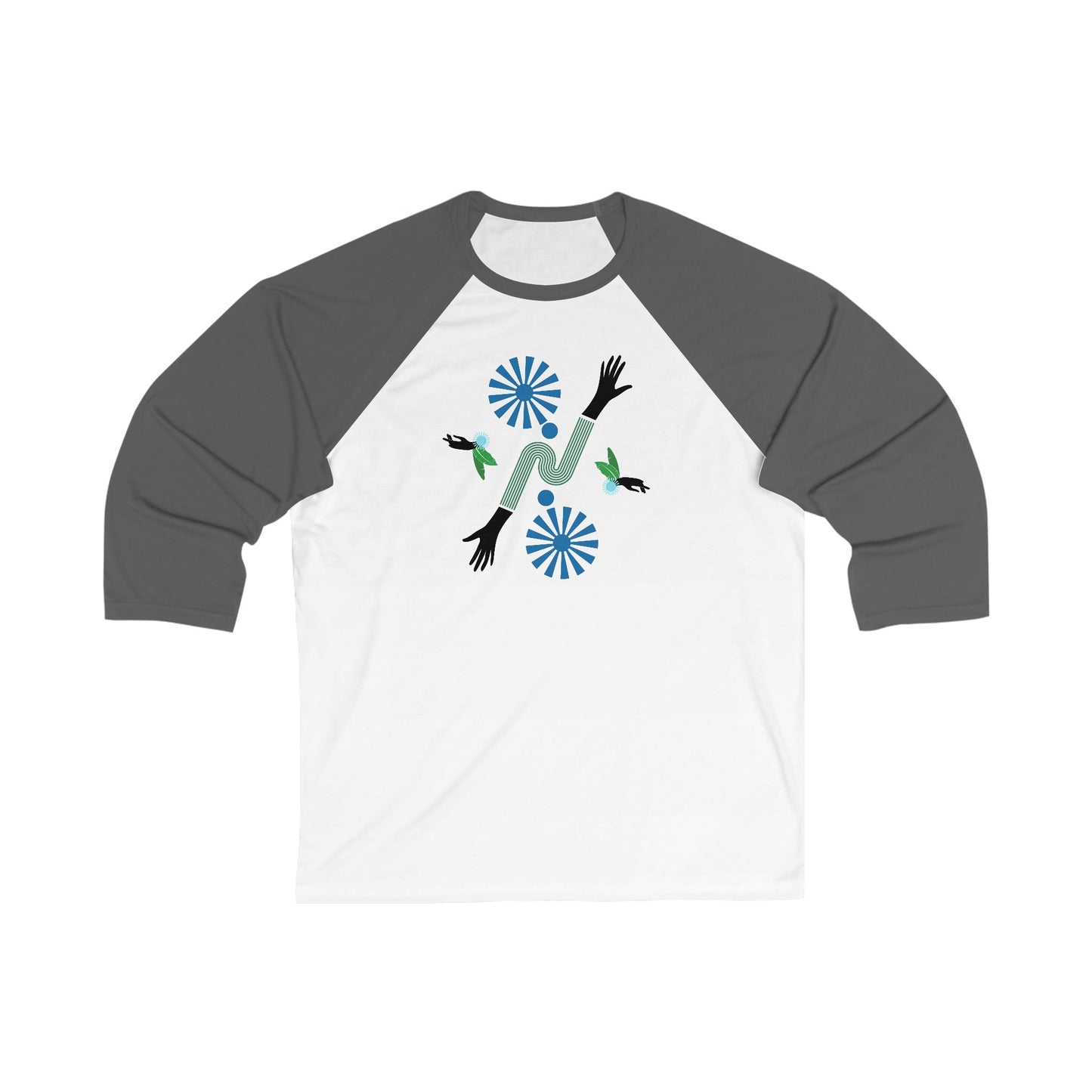Sky Hands | Surreal Bauhaus Unisex Baseball Tee