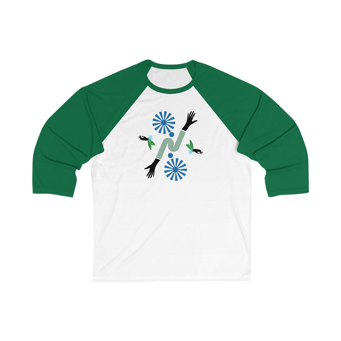 Sky Hands | Surreal Bauhaus Unisex Baseball Tee