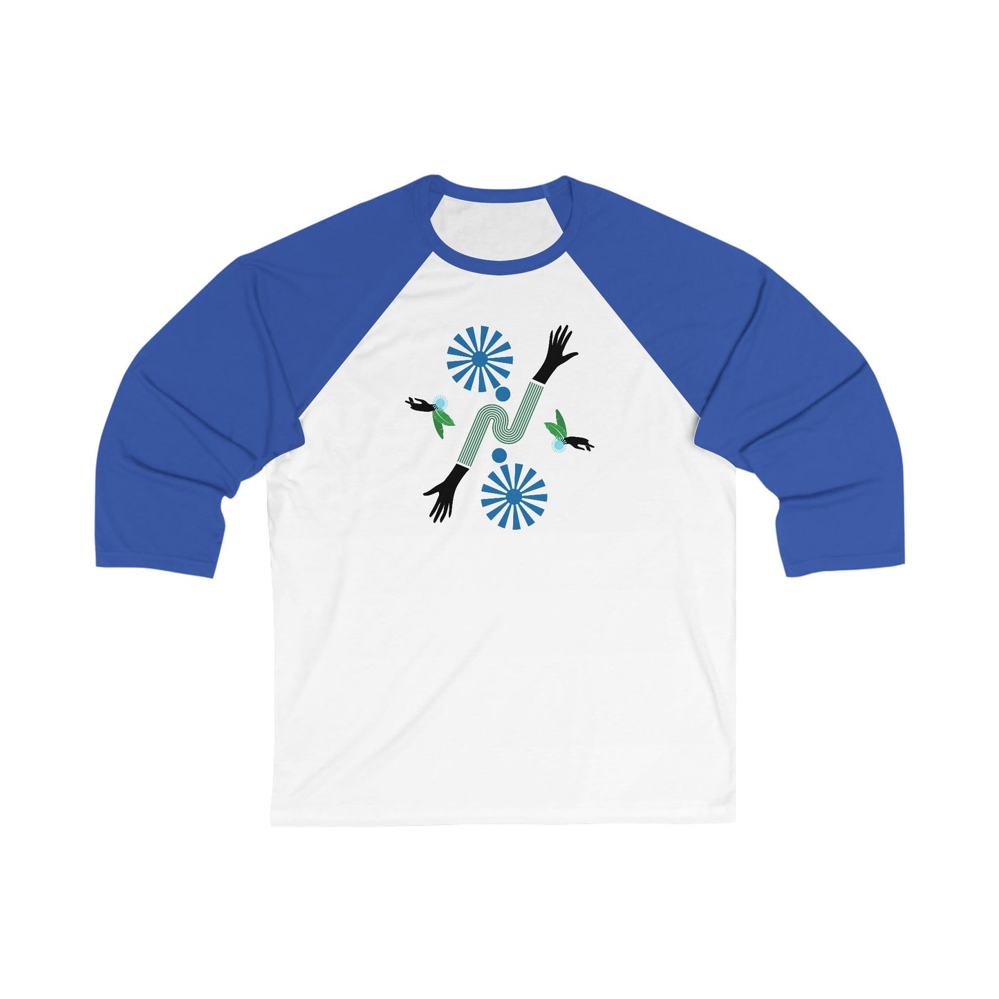 Sky Hands | Surreal Bauhaus Unisex Baseball Tee