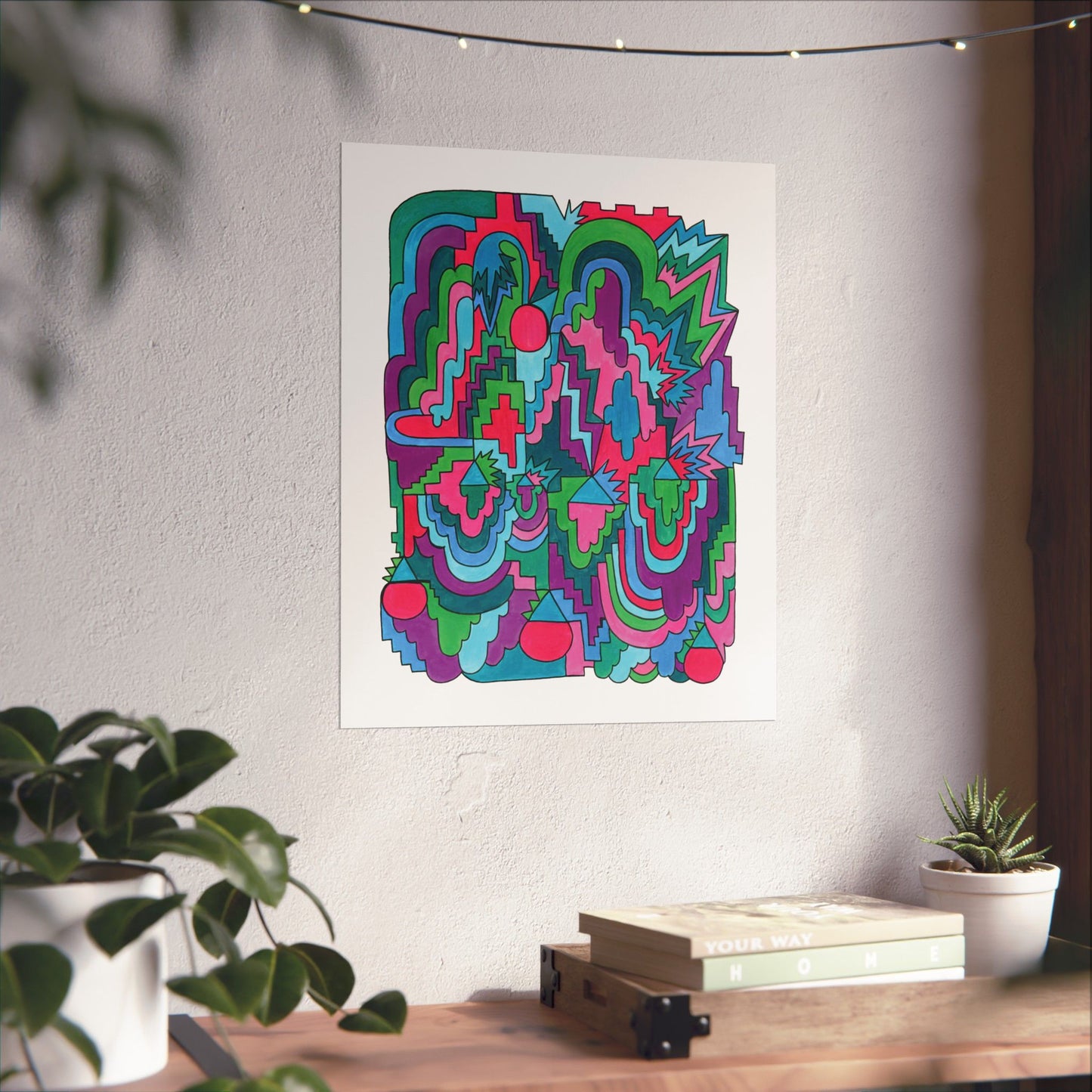 Maxed Out Abstract Maximalist Art print