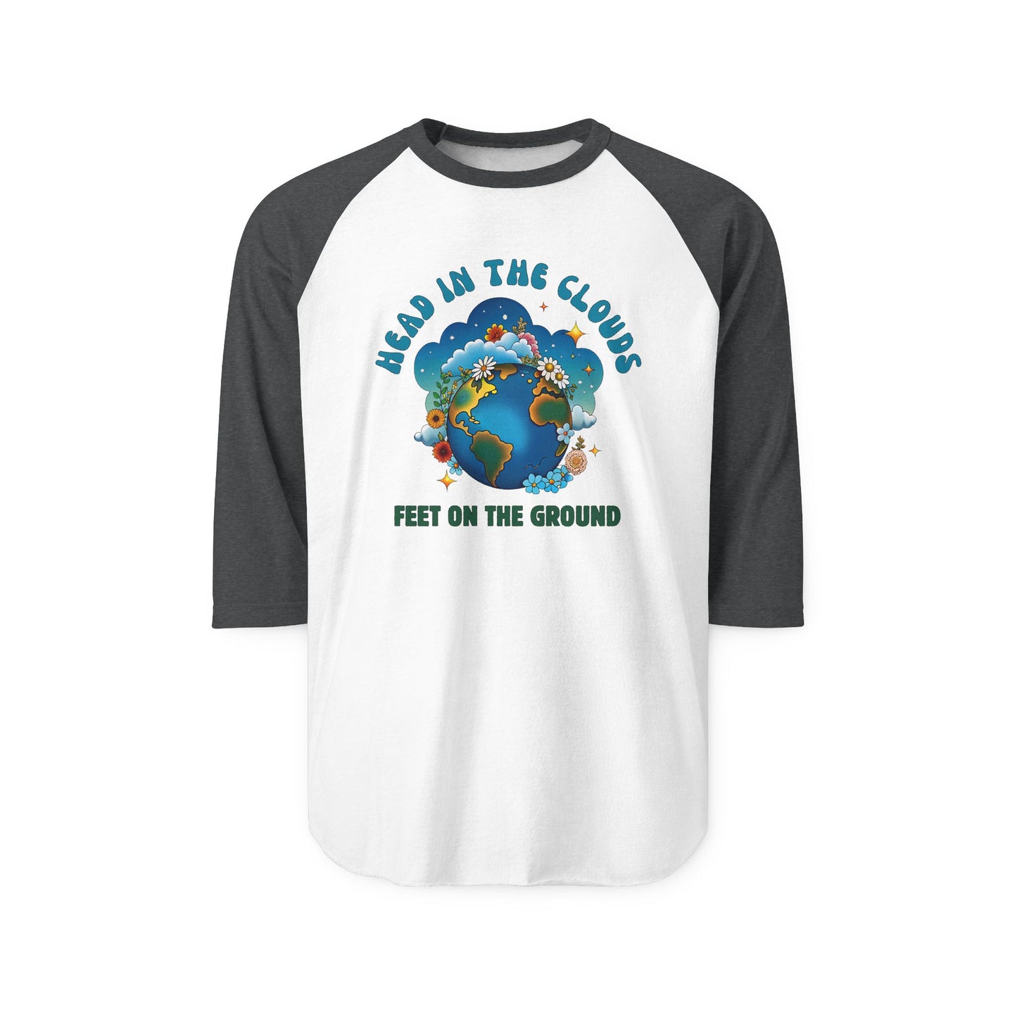 Grounded Dreamer Raglan Jersey - Cosmic Retro Baseball Shirt