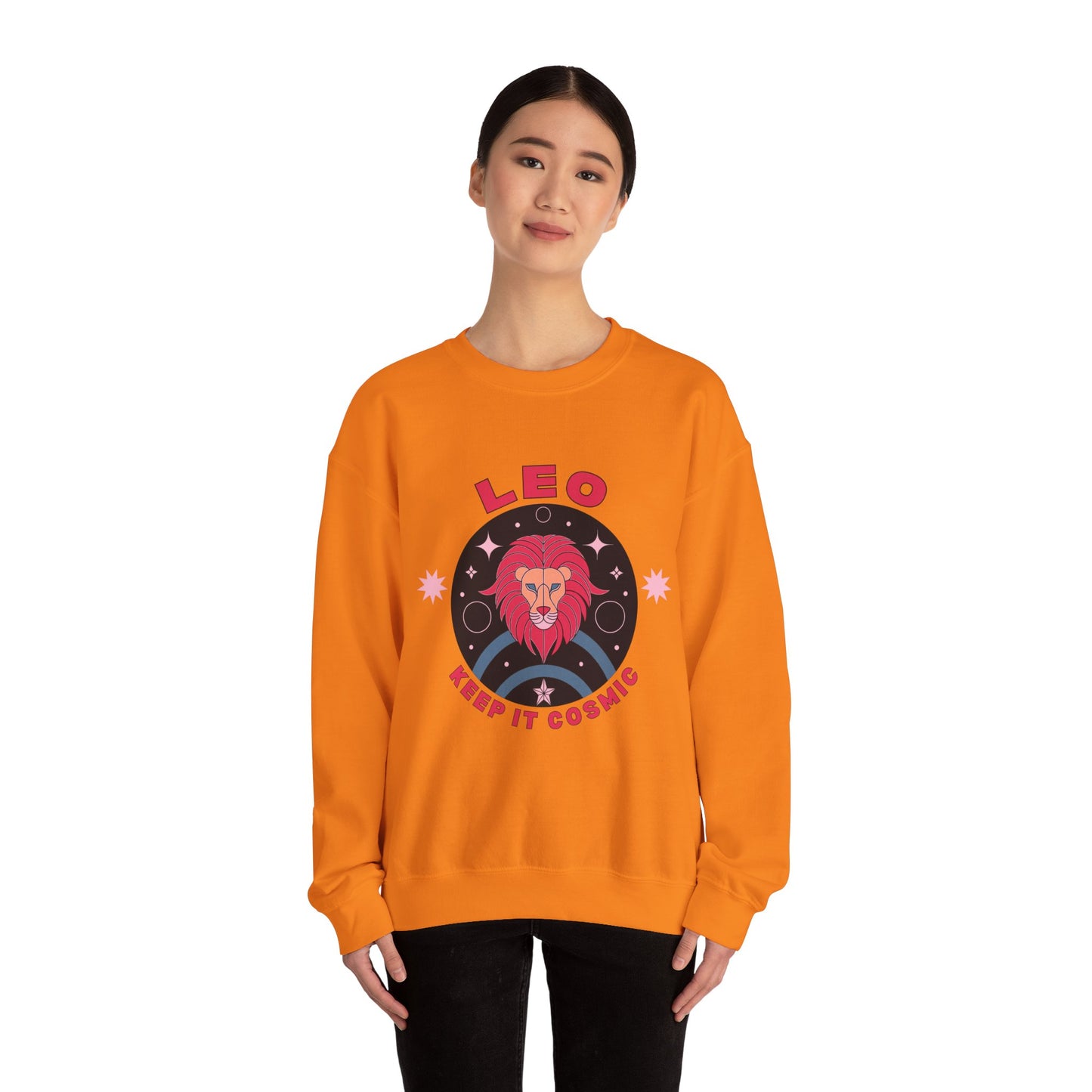 Keep It Cosmic - Retro Star Sign Astro Sweatshirt | Leo
