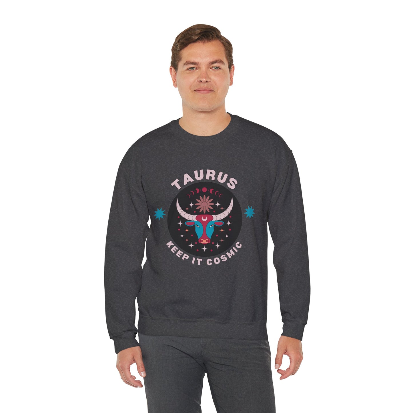 Keep It Cosmic - Retro Star Sign Astro Sweatshirt | Taurus