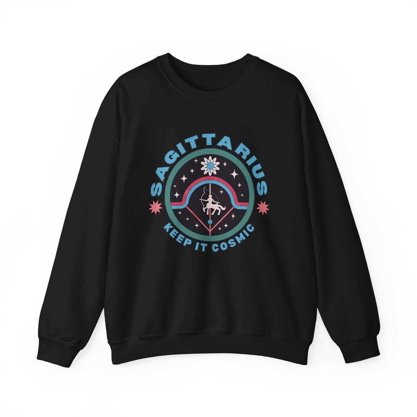 Keep It Cosmic - Retro Star Sign Astro Sweatshirt | Sagittarius