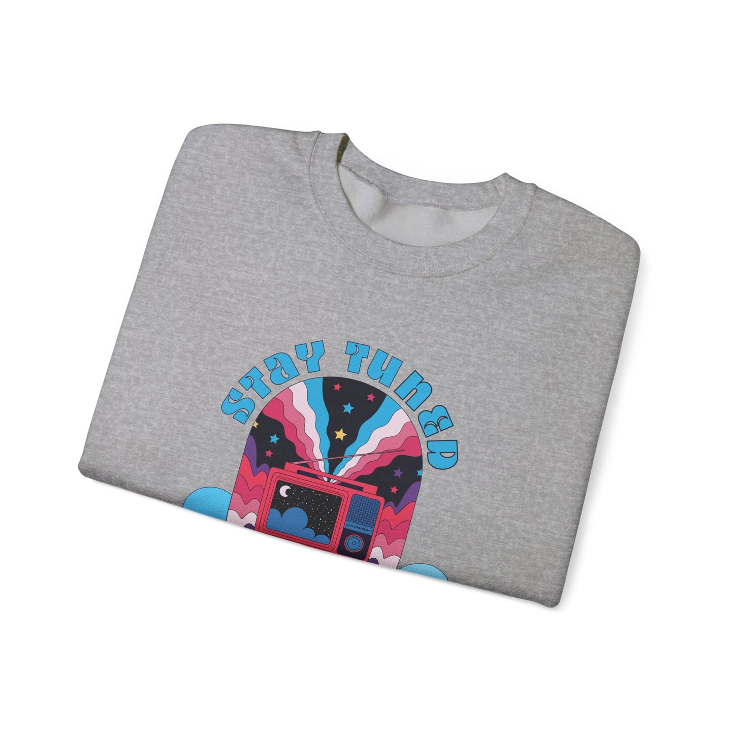 Stay Tuned Cosmic Retro Sweatshirt - Dreamglow Celestial Crewneck