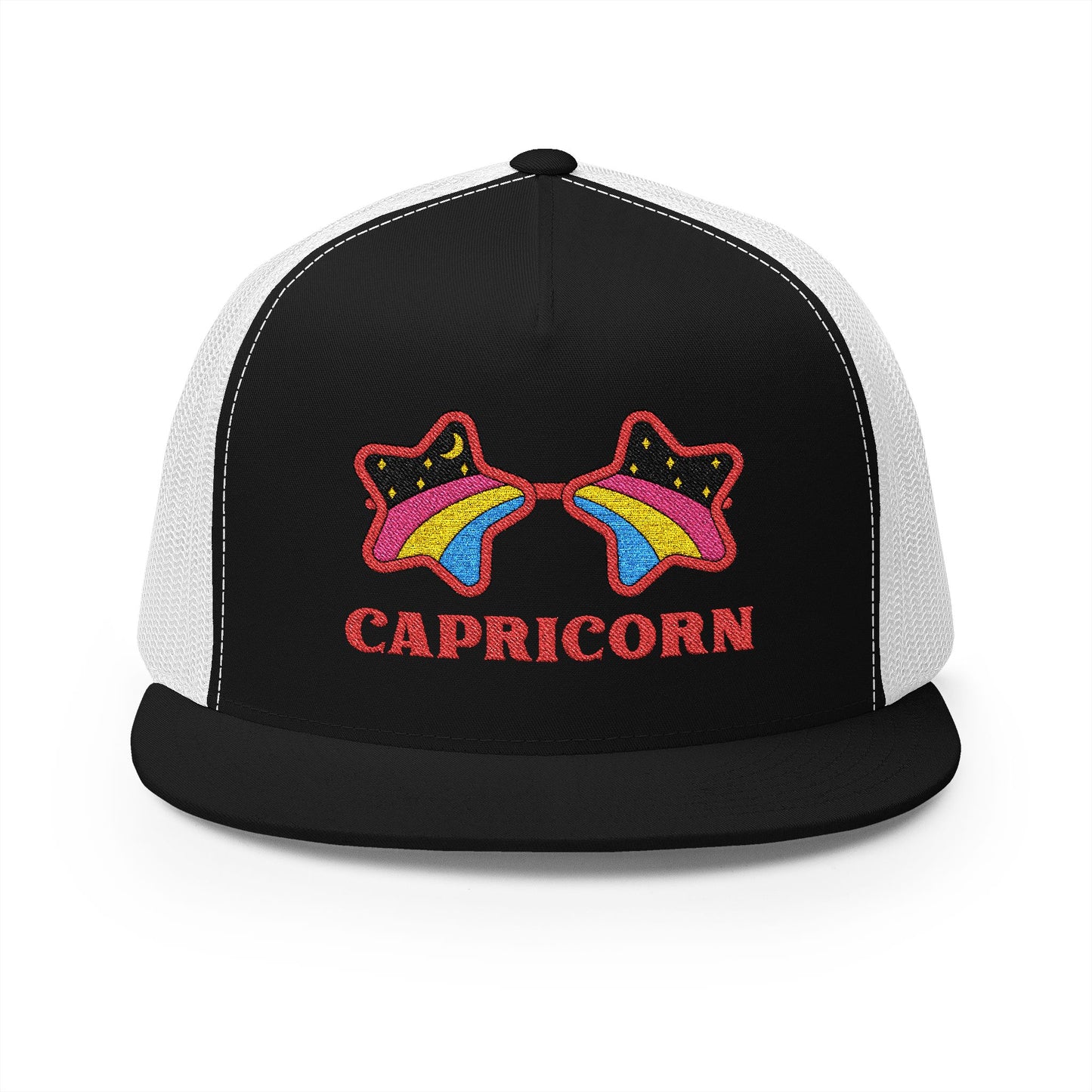 Retro Zodiac Sign Trucker Hat — Capricorn