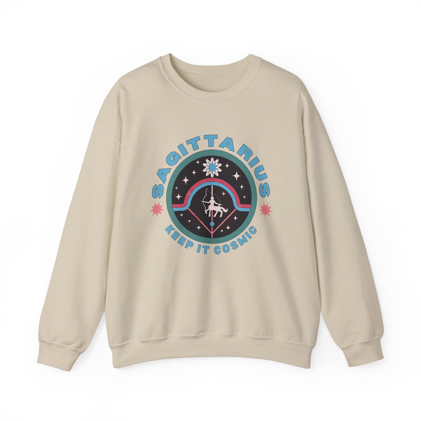 Keep It Cosmic - Retro Star Sign Astro Sweatshirt | Sagittarius