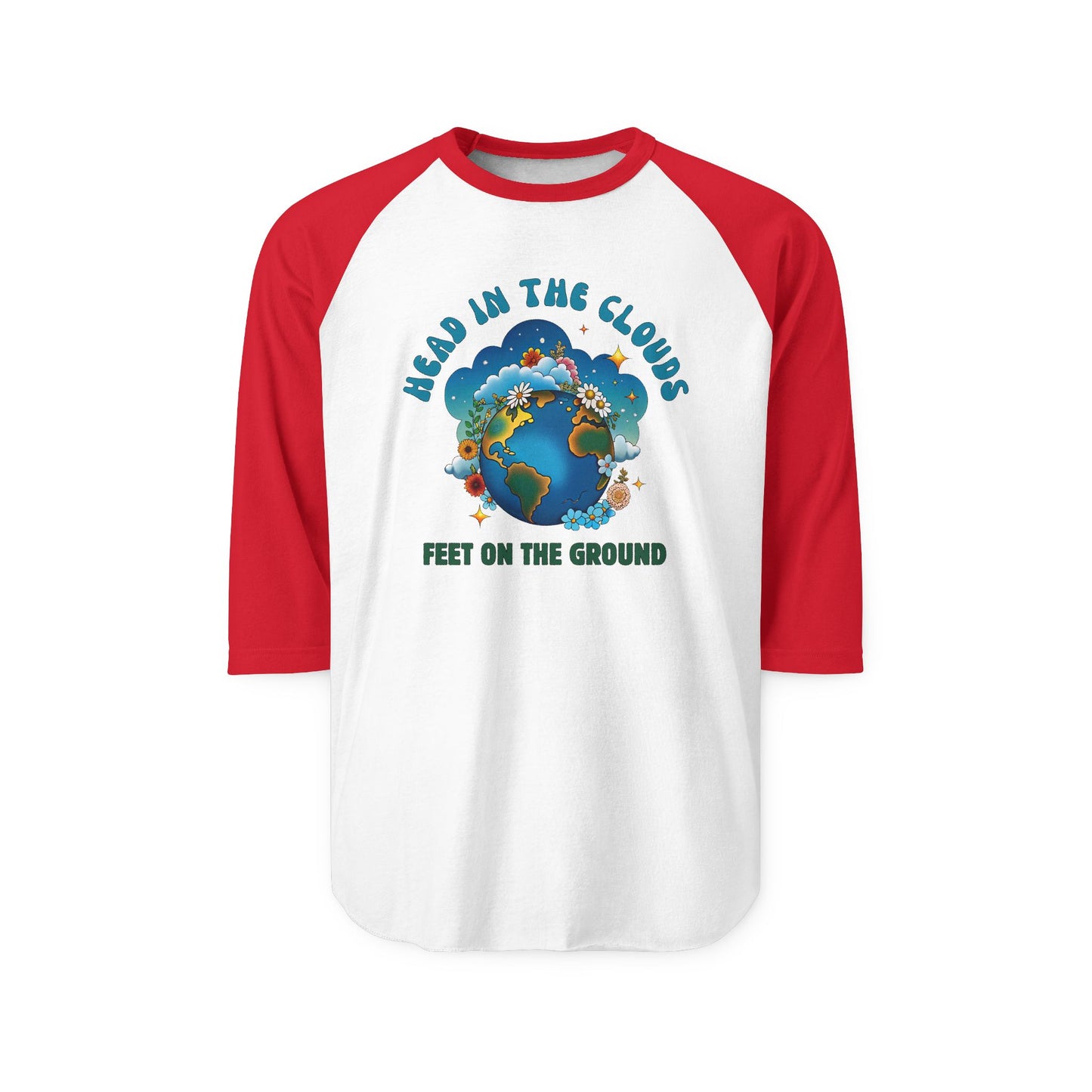 Grounded Dreamer Raglan Jersey - Cosmic Retro Baseball Shirt