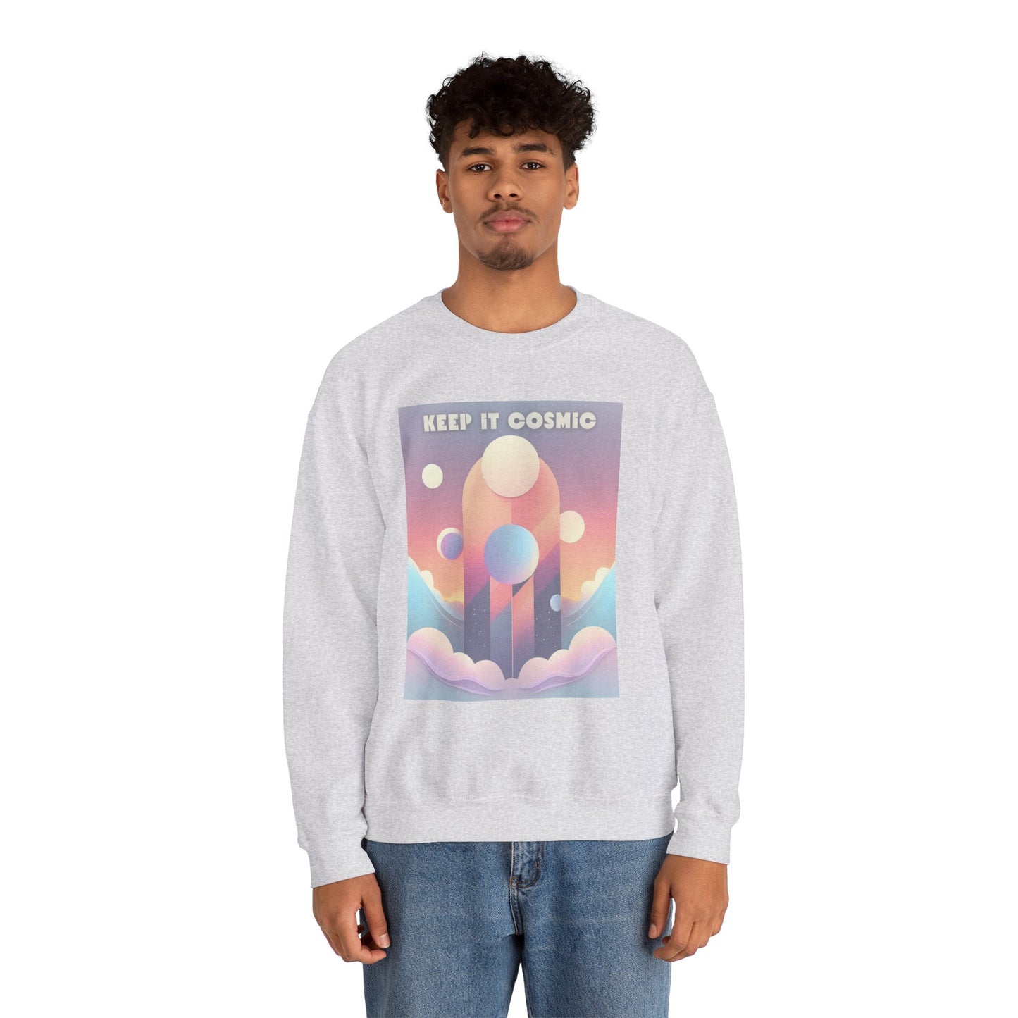 Pastel Cosmos Sweatshirt – Keep It Cosmic Celestial Aesthetic Crewneck