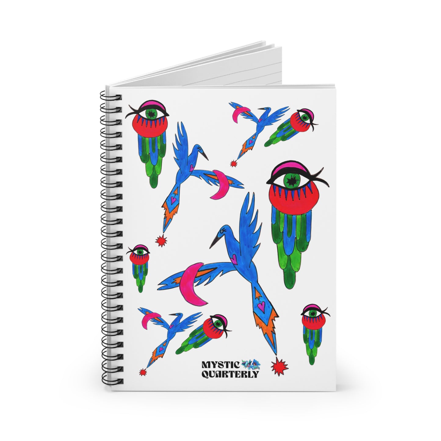 Scorpio Full Moon "Secret Diary" Spiral Notebook (6" x 8")