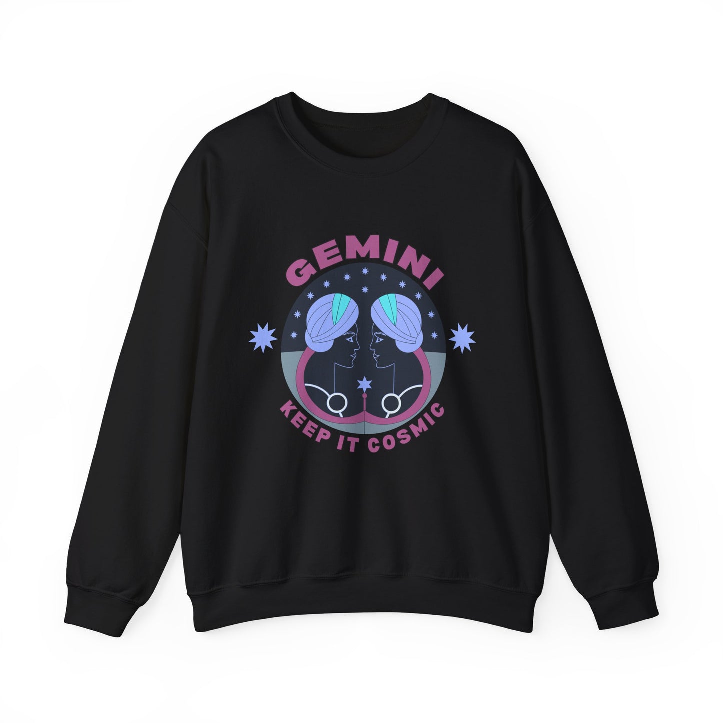Keep It Cosmic - Retro Star Sign Astro Sweatshirt | Gemini