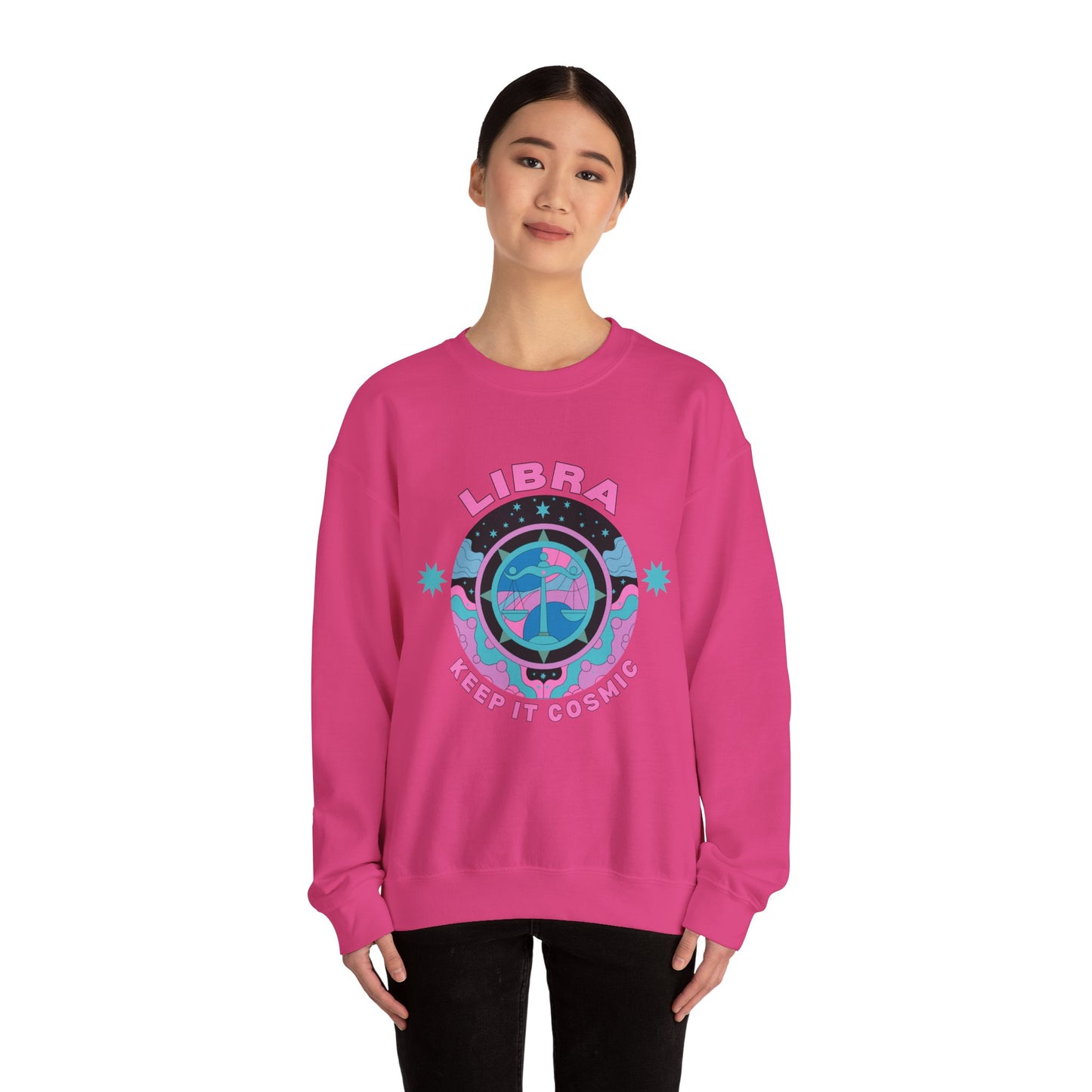 Keep It Cosmic - Retro Star Sign Astro Sweatshirt | Libra