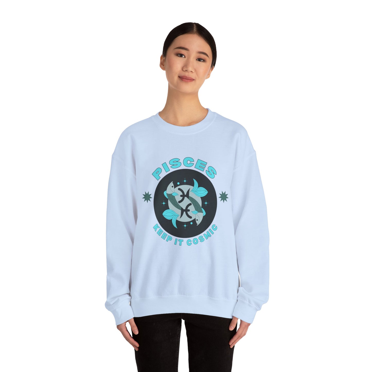 Keep It Cosmic - Retro Star Sign Astro Sweatshirt | Pisces
