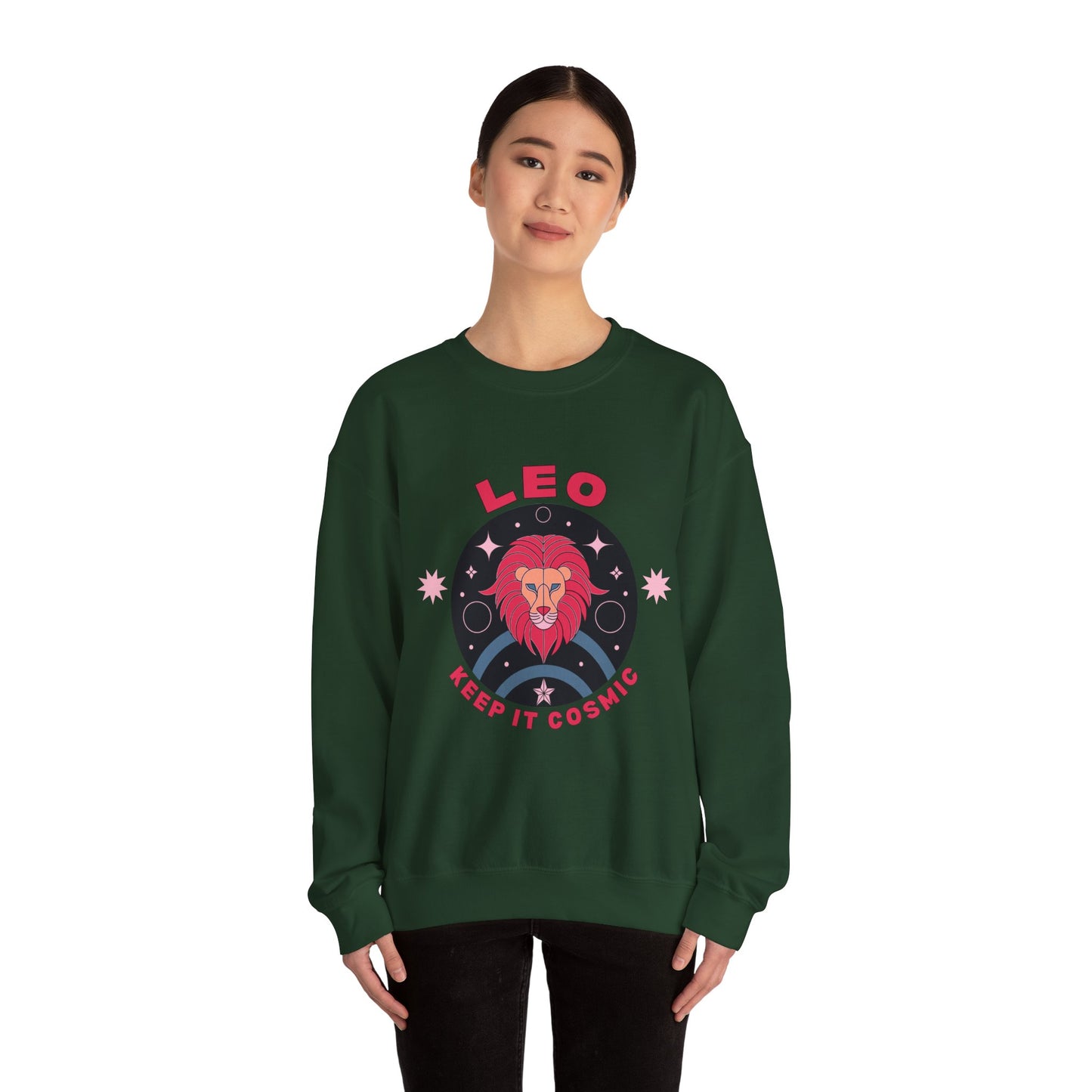 Keep It Cosmic - Retro Star Sign Astro Sweatshirt | Leo
