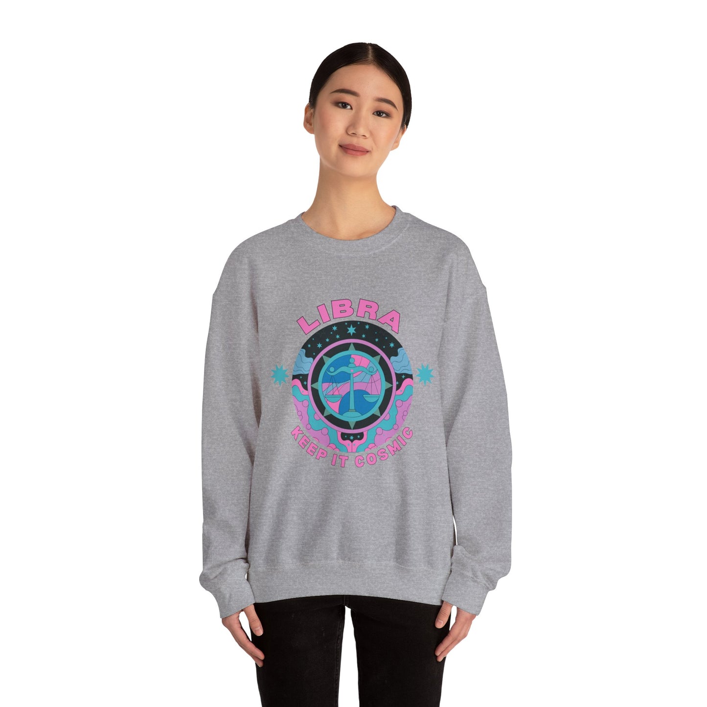 Keep It Cosmic - Retro Star Sign Astro Sweatshirt | Libra