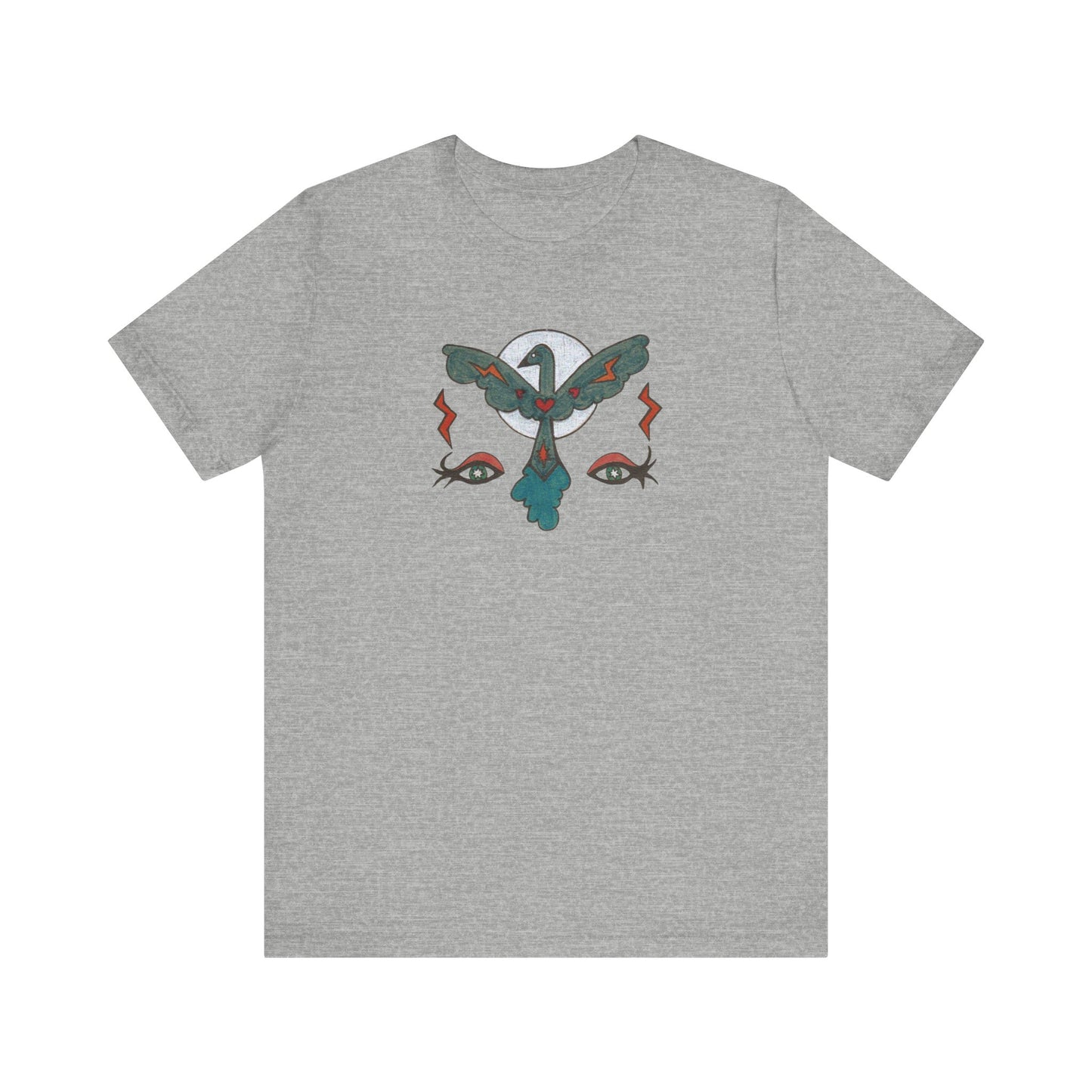 Feel to See Moon T-Shirt Tee | Esoteric Eyes Cosmic Art Tee (Unisex)