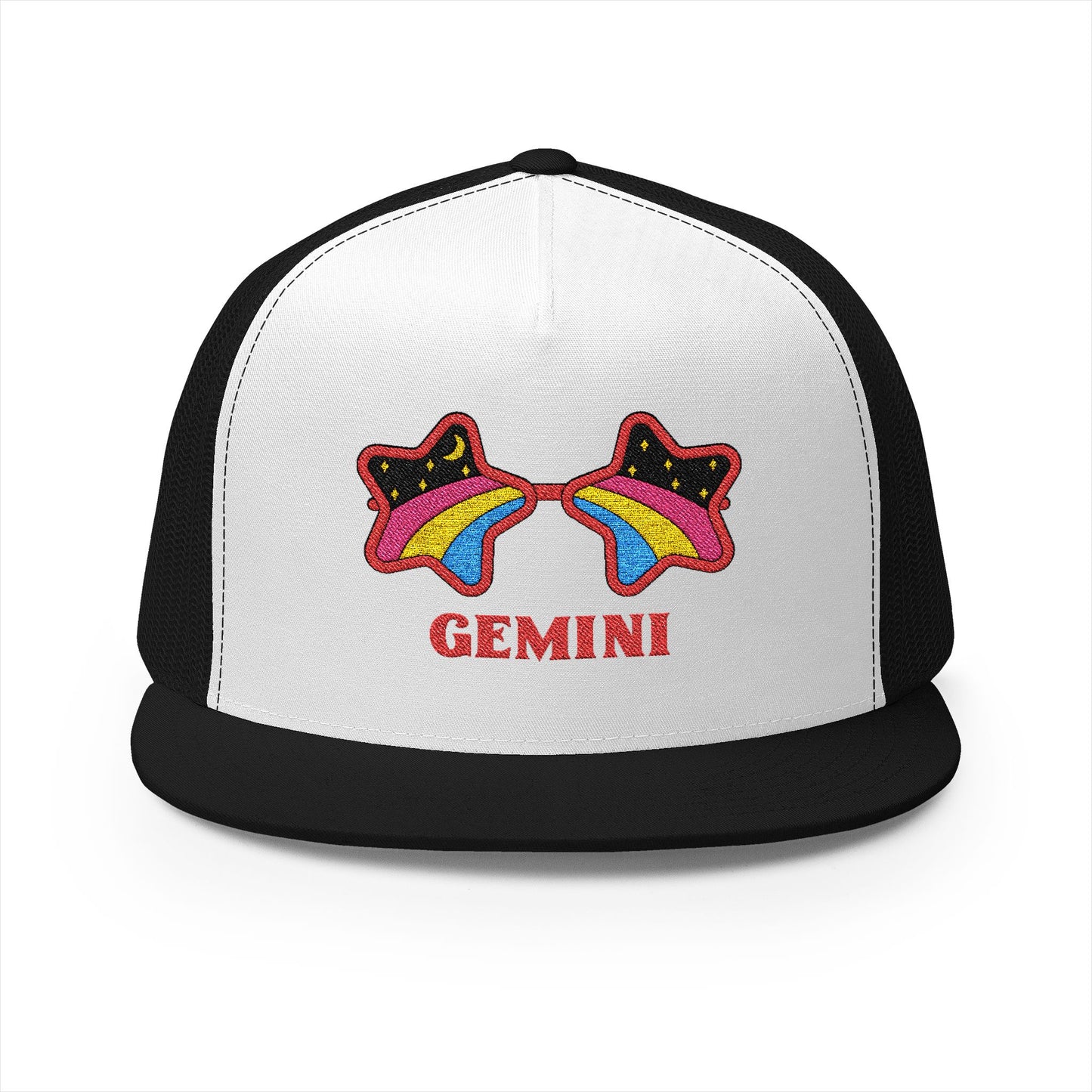 Retro Zodiac Sign Trucker Hat — Gemini