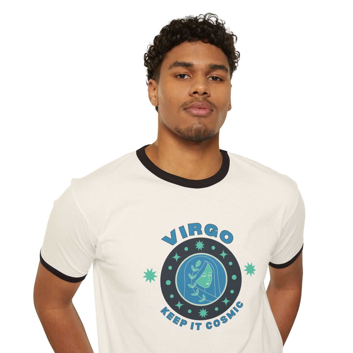 Keep it Cosmic Astrology Retro Ringer Tee — Virgo Zodiac T-Shirt