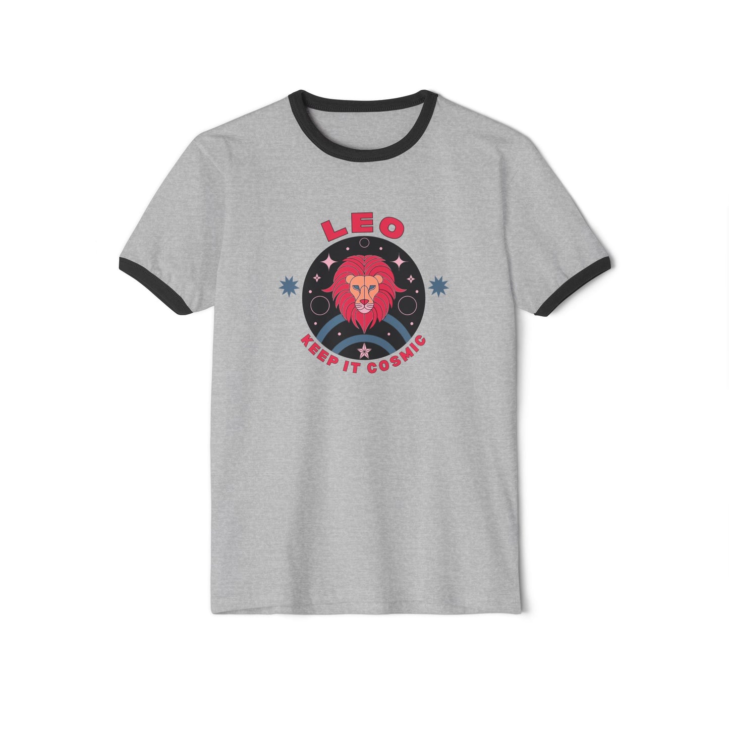 Keep it Cosmic Astrology Retro Ringer Tee — Leo Zodiac T-Shirt