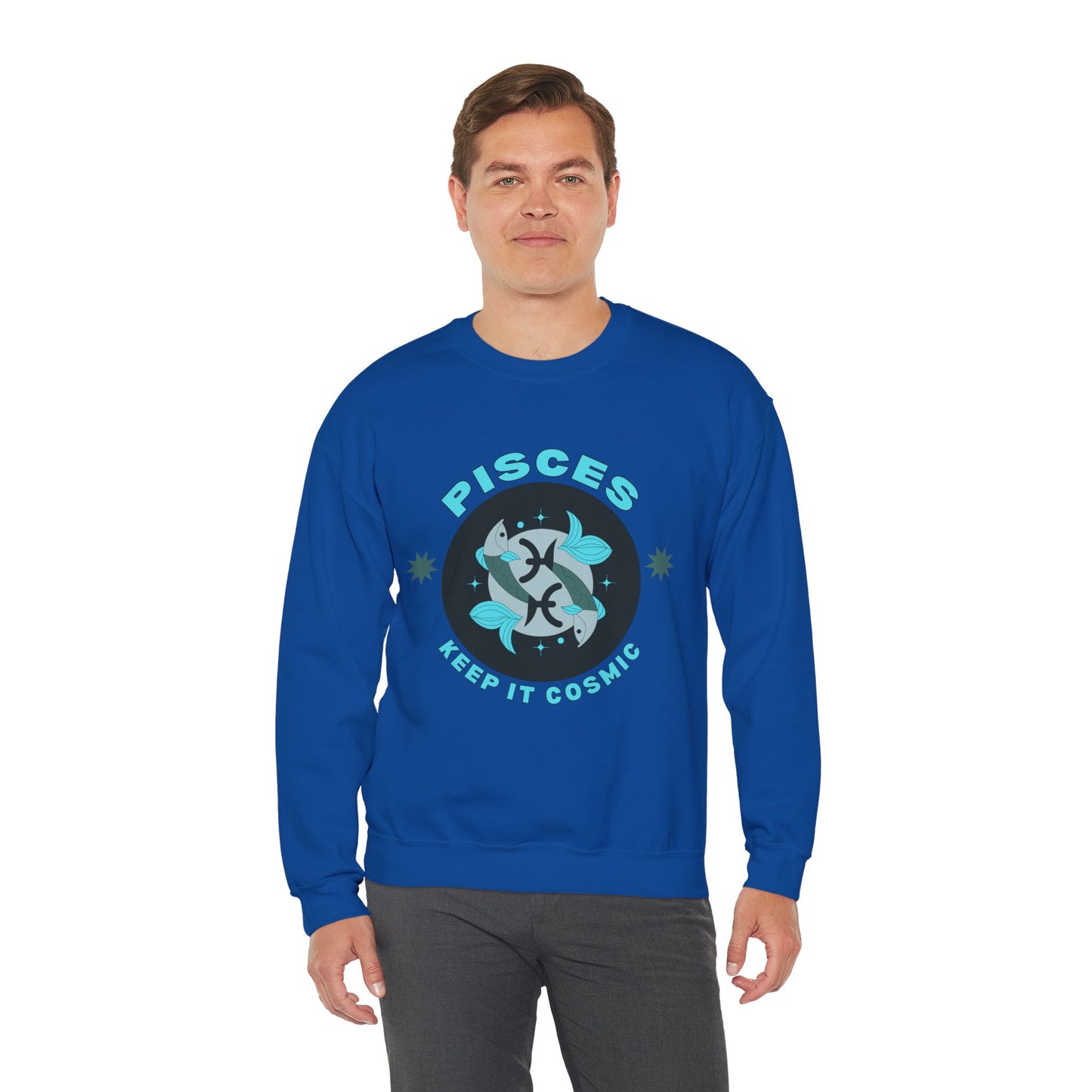 Keep It Cosmic - Retro Star Sign Astro Sweatshirt | Pisces