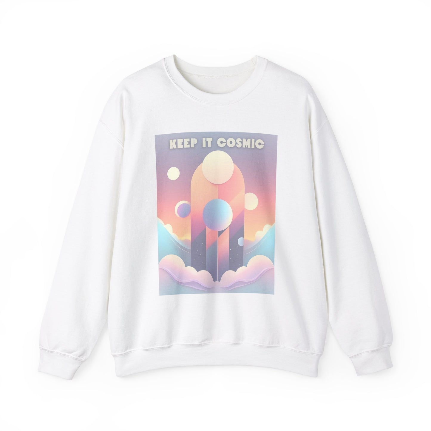 Pastel Cosmos Sweatshirt – Keep It Cosmic Celestial Aesthetic Crewneck