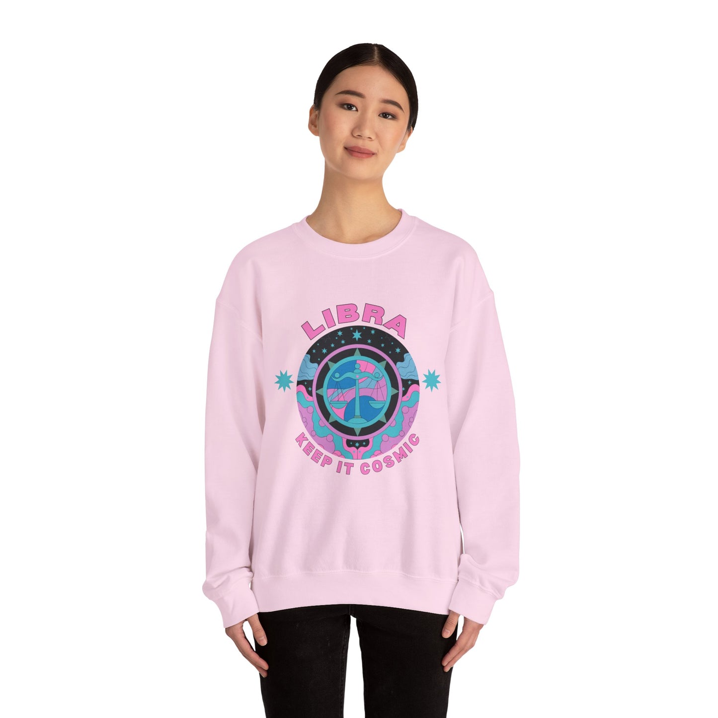 Keep It Cosmic - Retro Star Sign Astro Sweatshirt | Libra