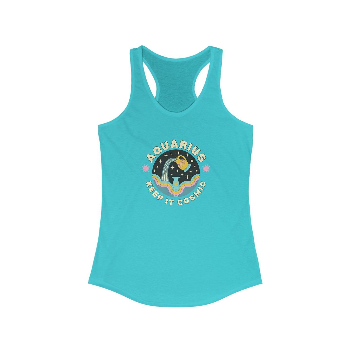 Keep it Cosmic Aquarius Retro Astrology Tank