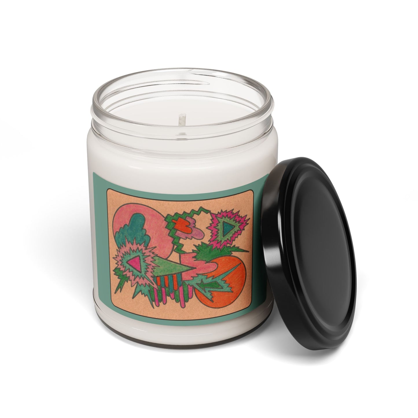 Colorful Abstract Cosmic Illustration Candle