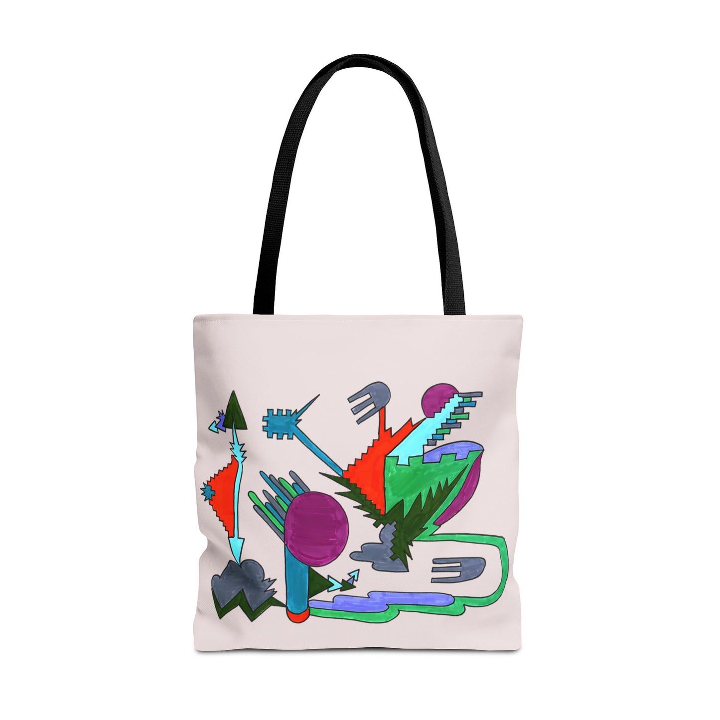 Directional Code | Abstract Glyph Tote Bag (3 Sizes)