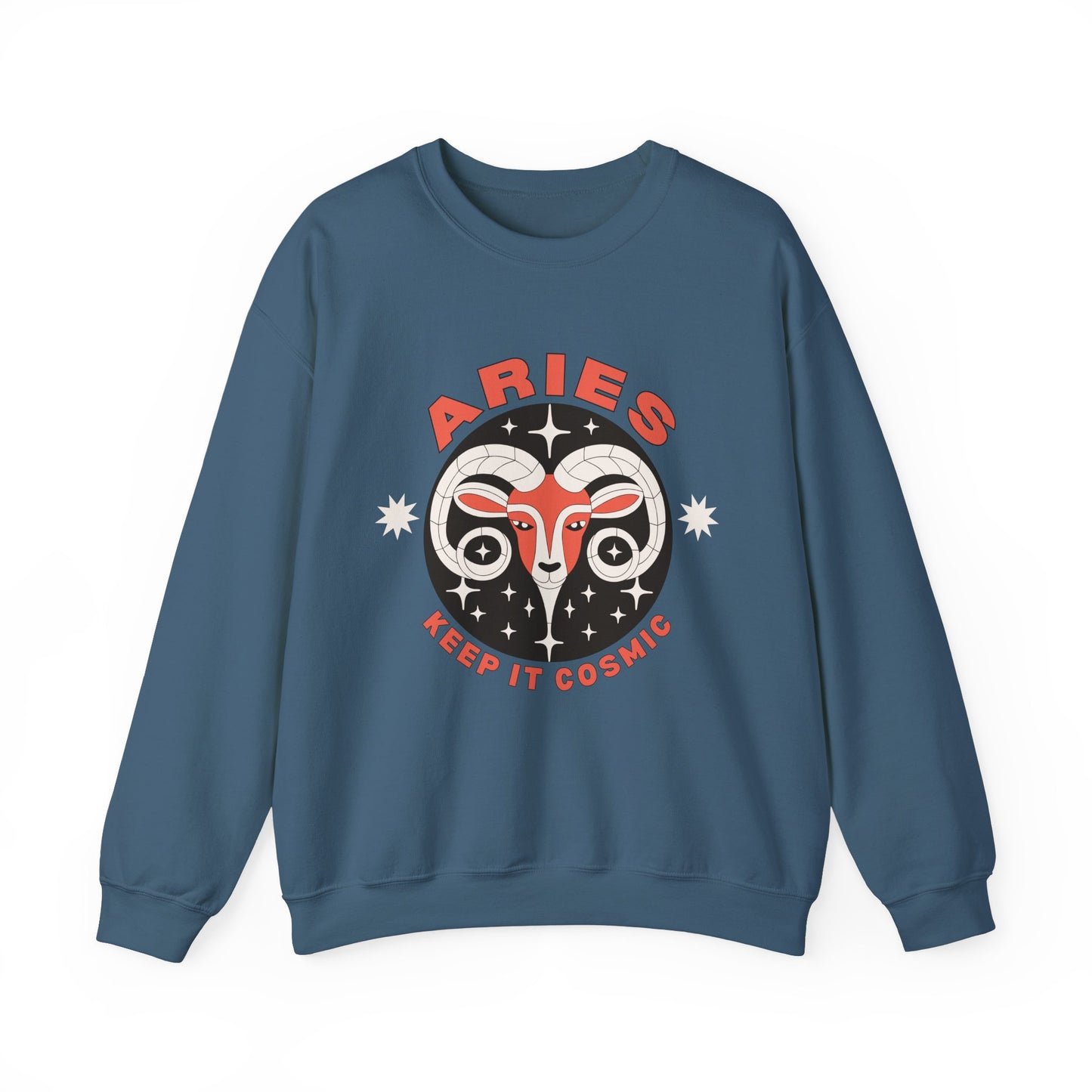 Keep It Cosmic - Retro Star Sign Astro Sweatshirt | Aries