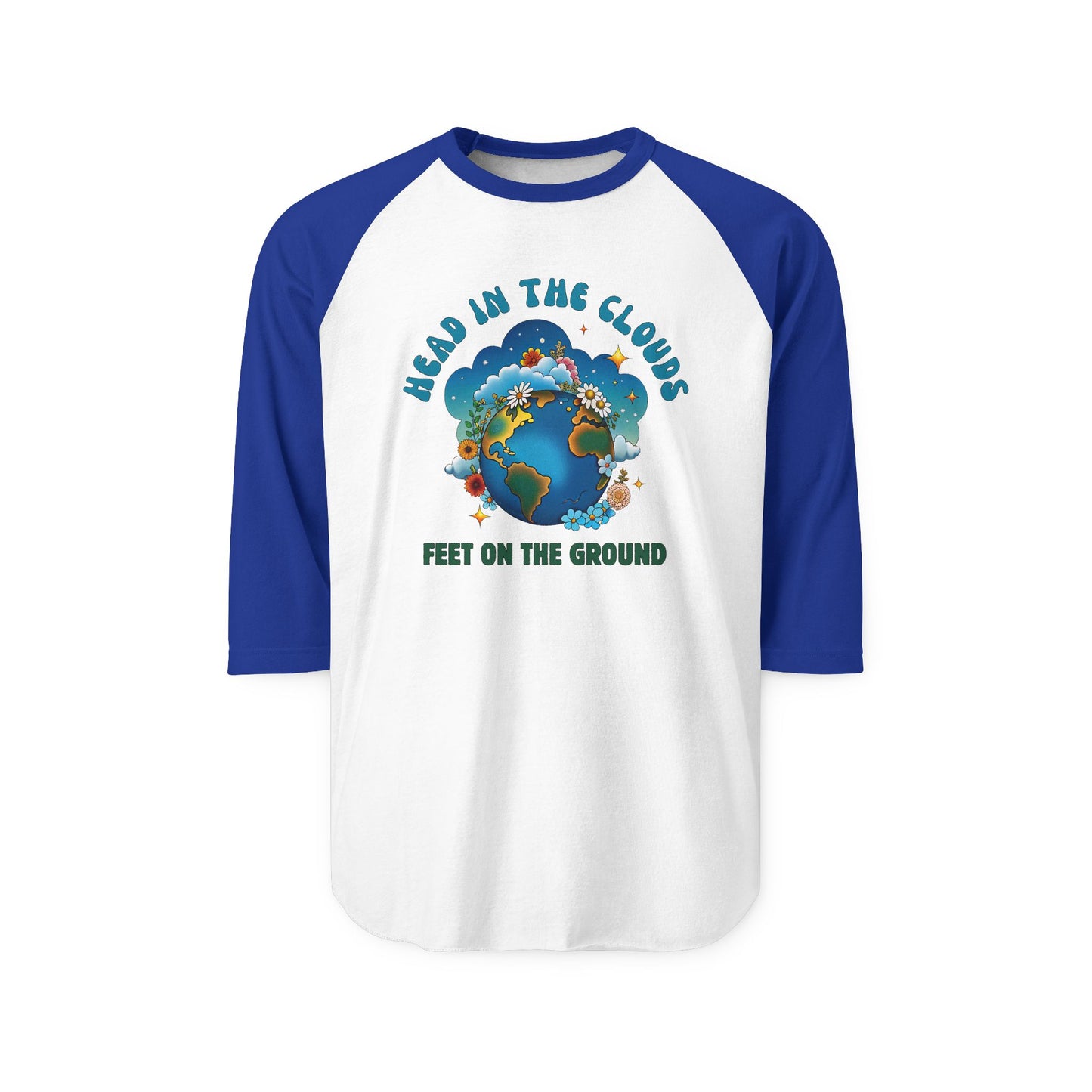 Grounded Dreamer Raglan Jersey - Cosmic Retro Baseball Shirt