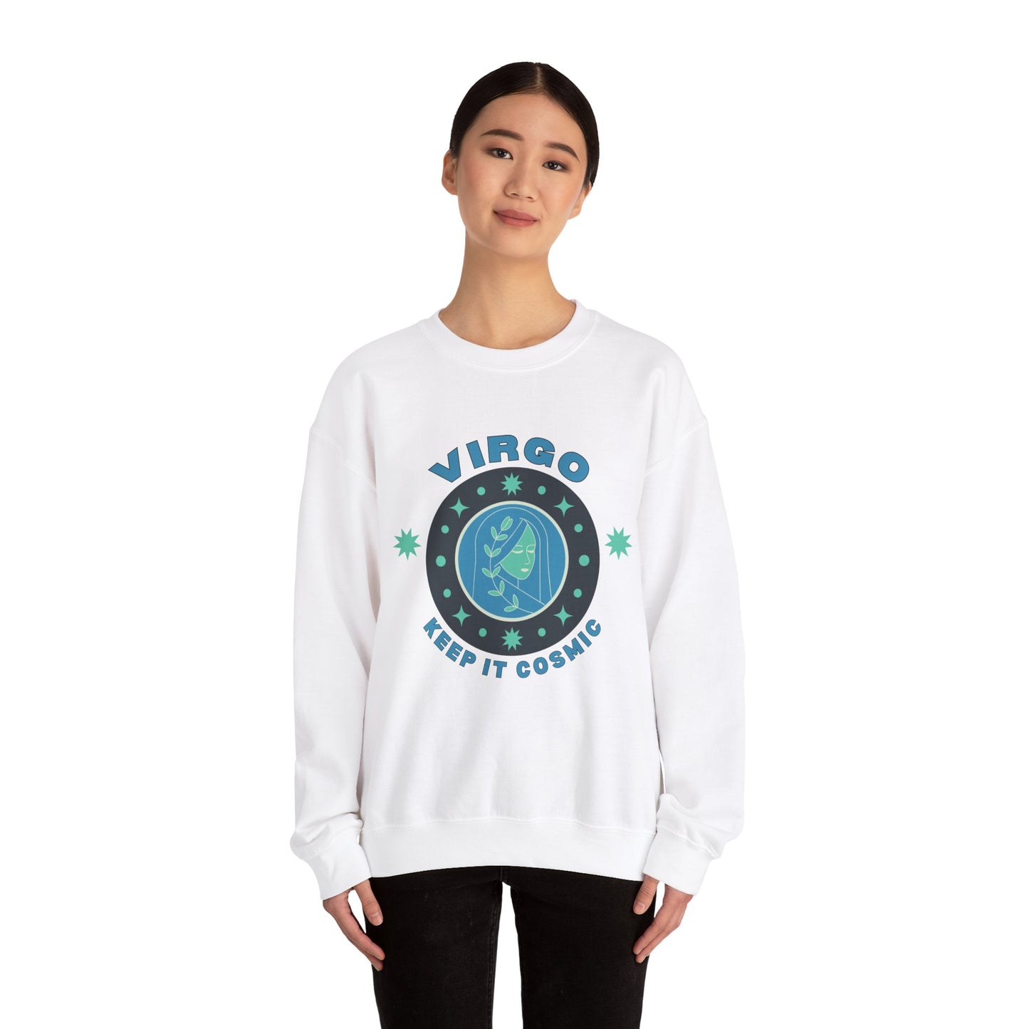 Keep It Cosmic - Retro Star Sign Astro Sweatshirt | Virgo