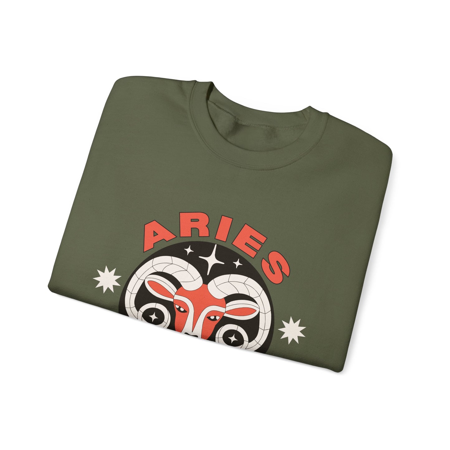 Keep It Cosmic - Retro Star Sign Astro Sweatshirt | Aries