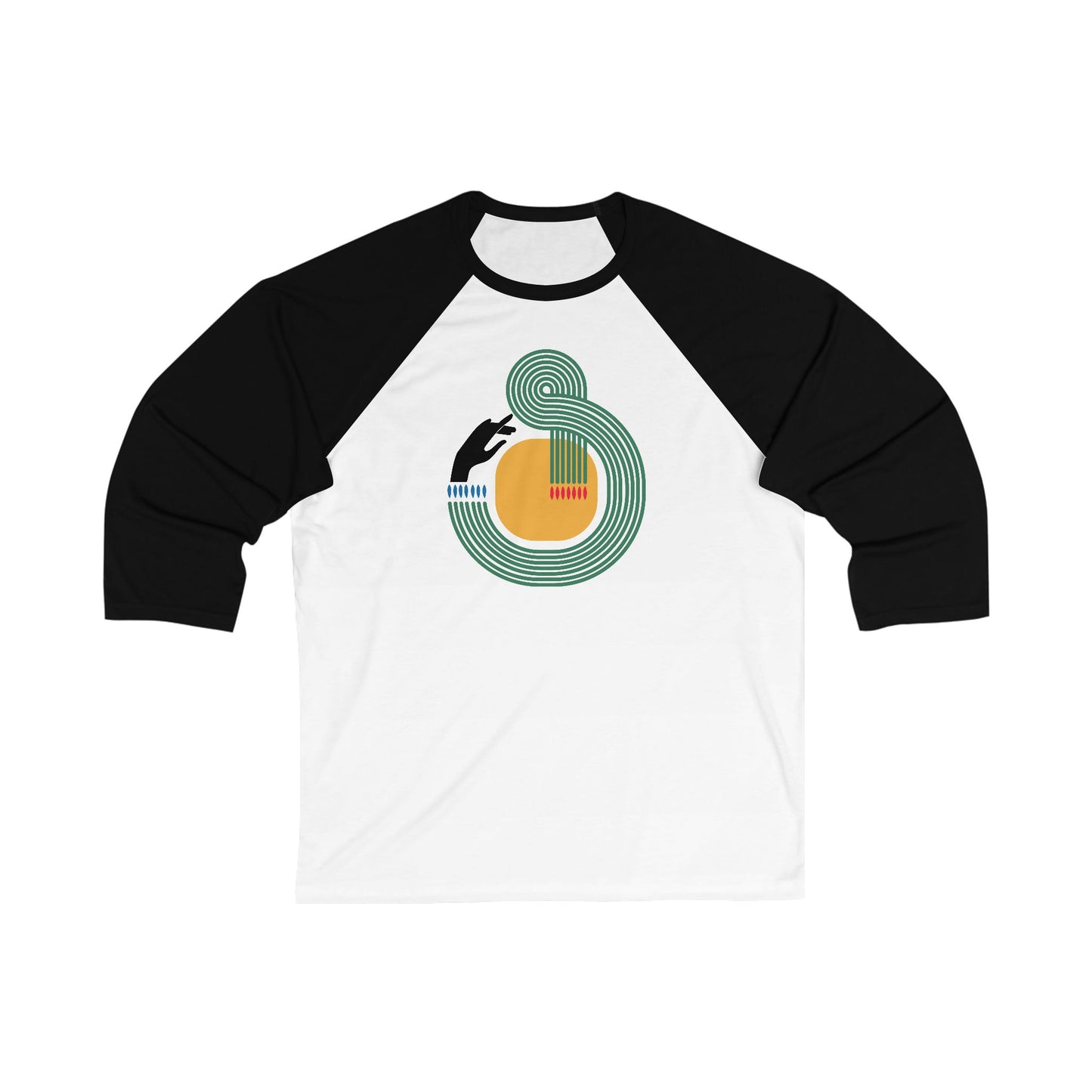 Signal Loop | Unisex Bauhaus Baseball Tee