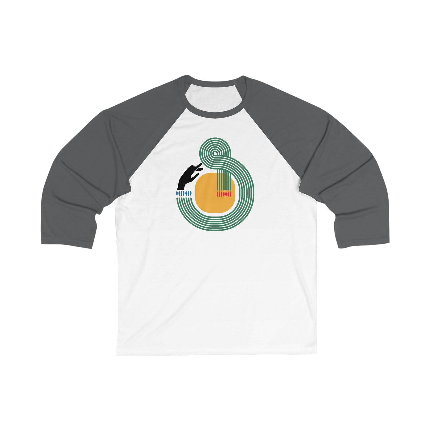 Signal Loop | Unisex Bauhaus Baseball Tee