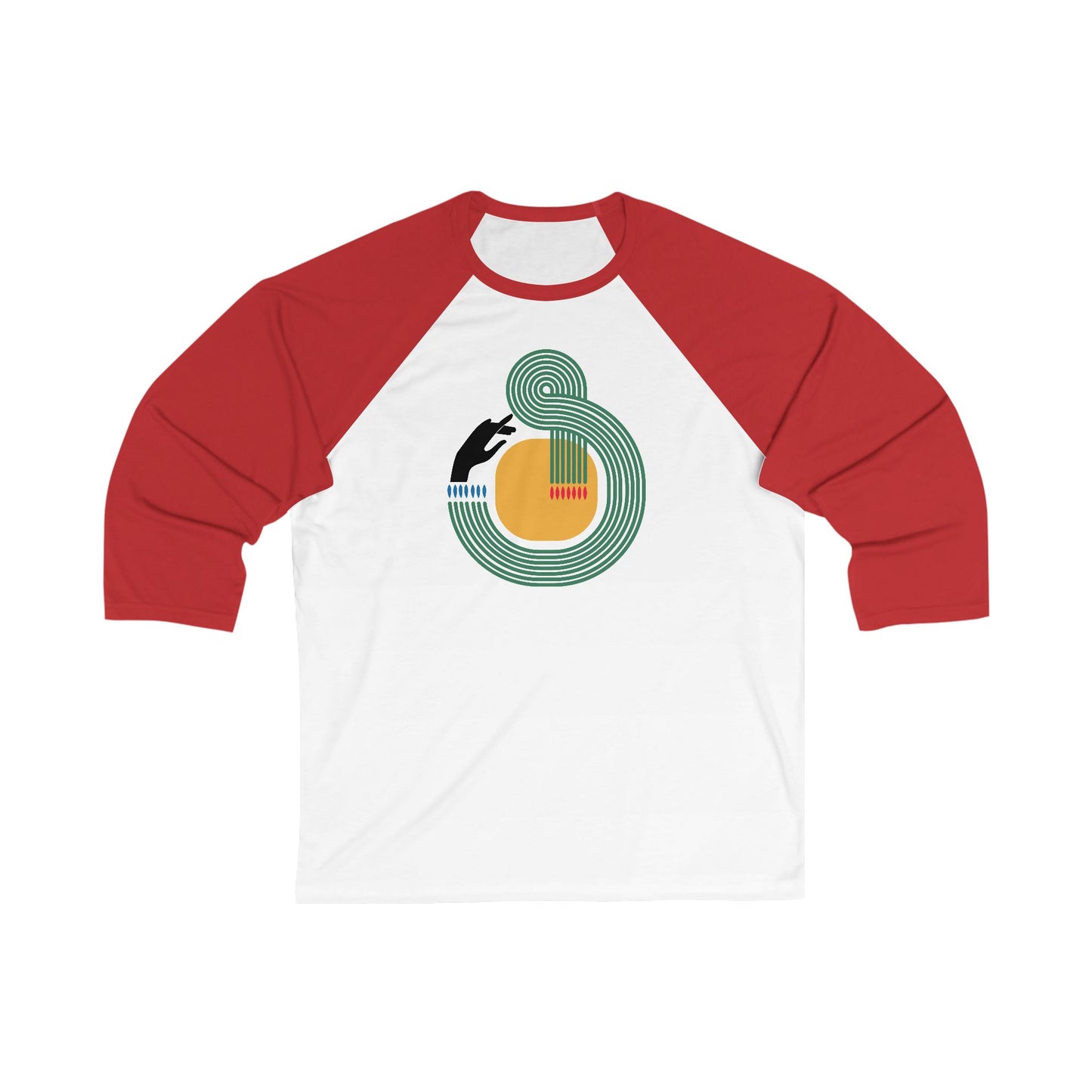 Signal Loop | Unisex Bauhaus Baseball Tee