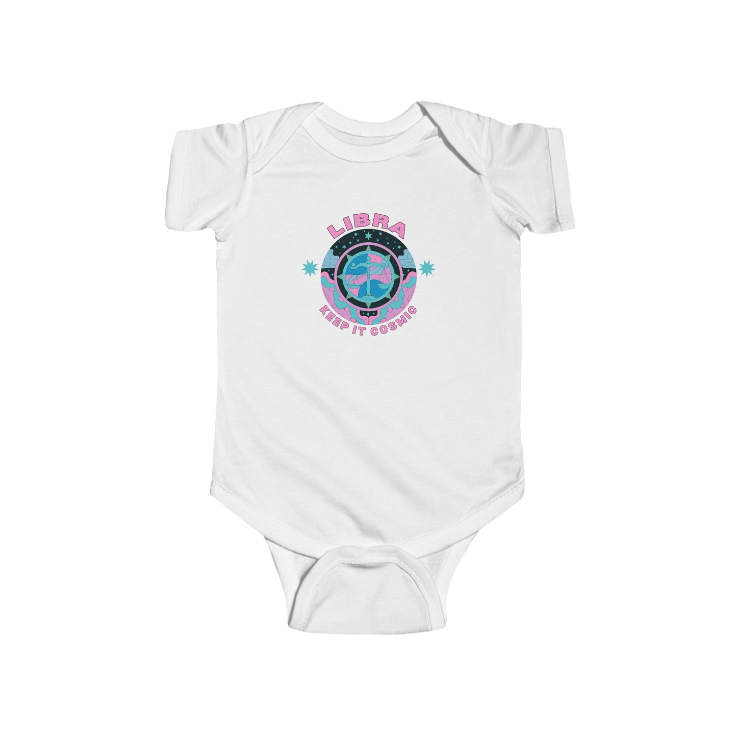 Libra Baby Onesie | Keep it Cosmic Zodiac Cotton Bodysuit for Babies 0-24M