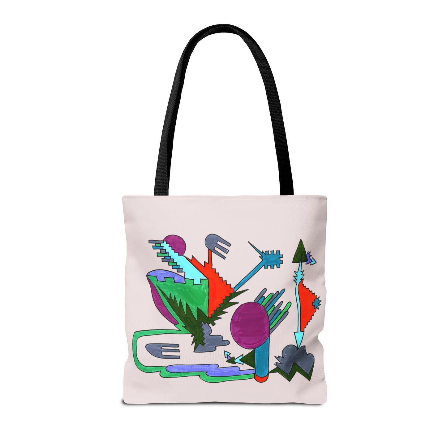 Directional Code | Abstract Glyph Tote Bag (3 Sizes)