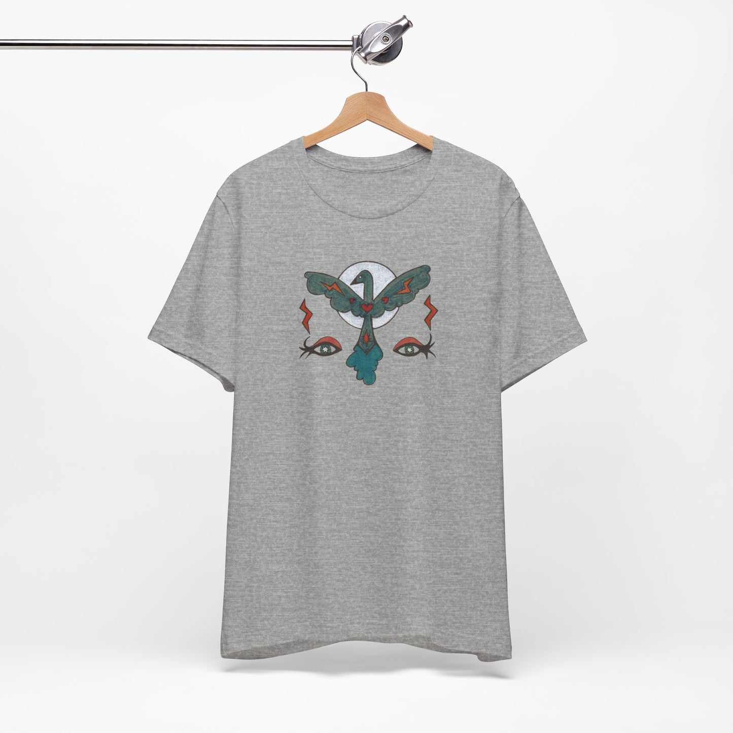 Feel to See Moon T-Shirt Tee | Esoteric Eyes Cosmic Art Tee (Unisex)